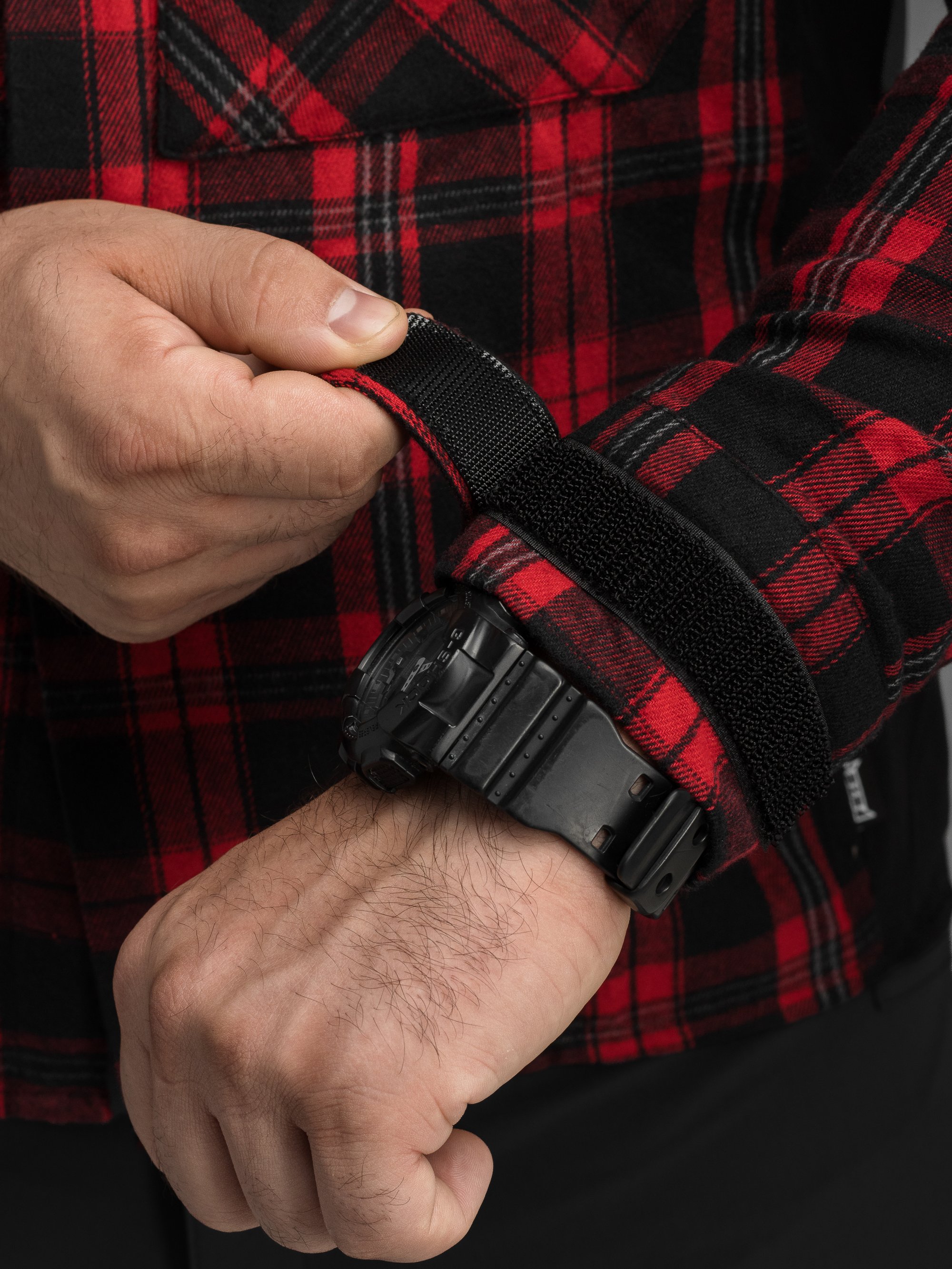 Сорочка фланелева BEZET Defender чорний/червоний - Фото 22