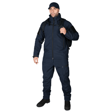 Тактичний костюм Camotec Phantom SoftShell Синій KOMBAT
