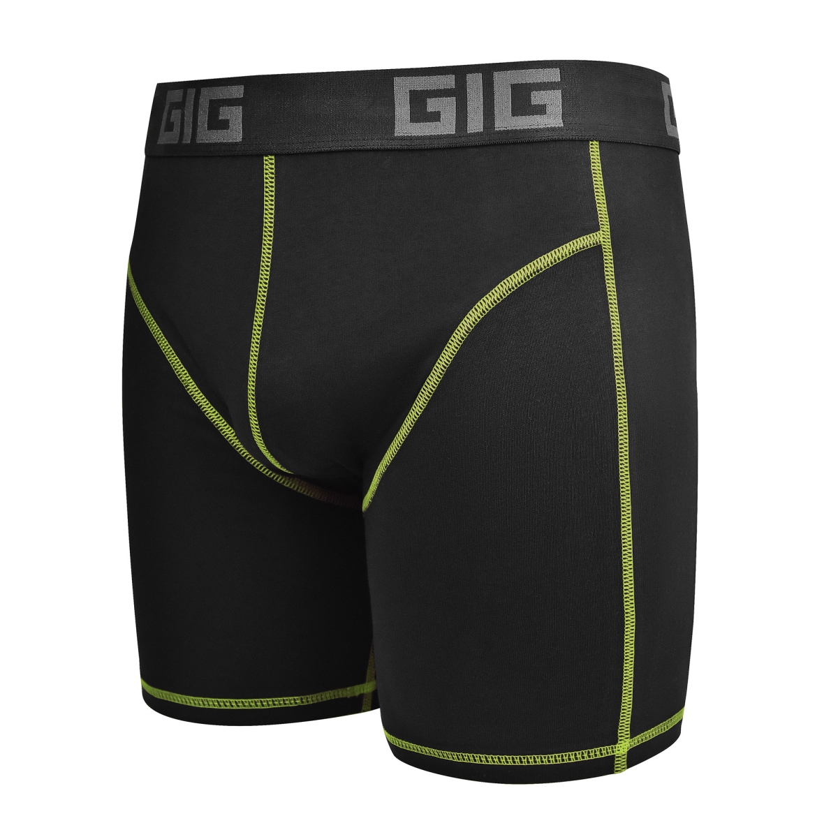 Труси Zero Gig чорні з зеленим контуром GIG MILITARY
