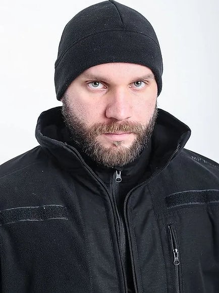 Шапка зимова флісова чорна MILIGUS