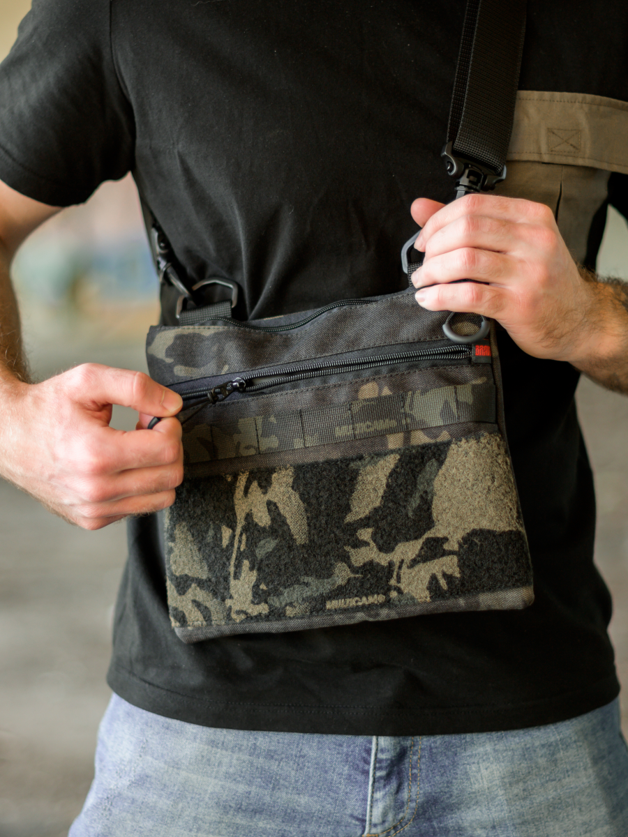 Сумка Х2 BLV Чорний Мультикам Stay Brave