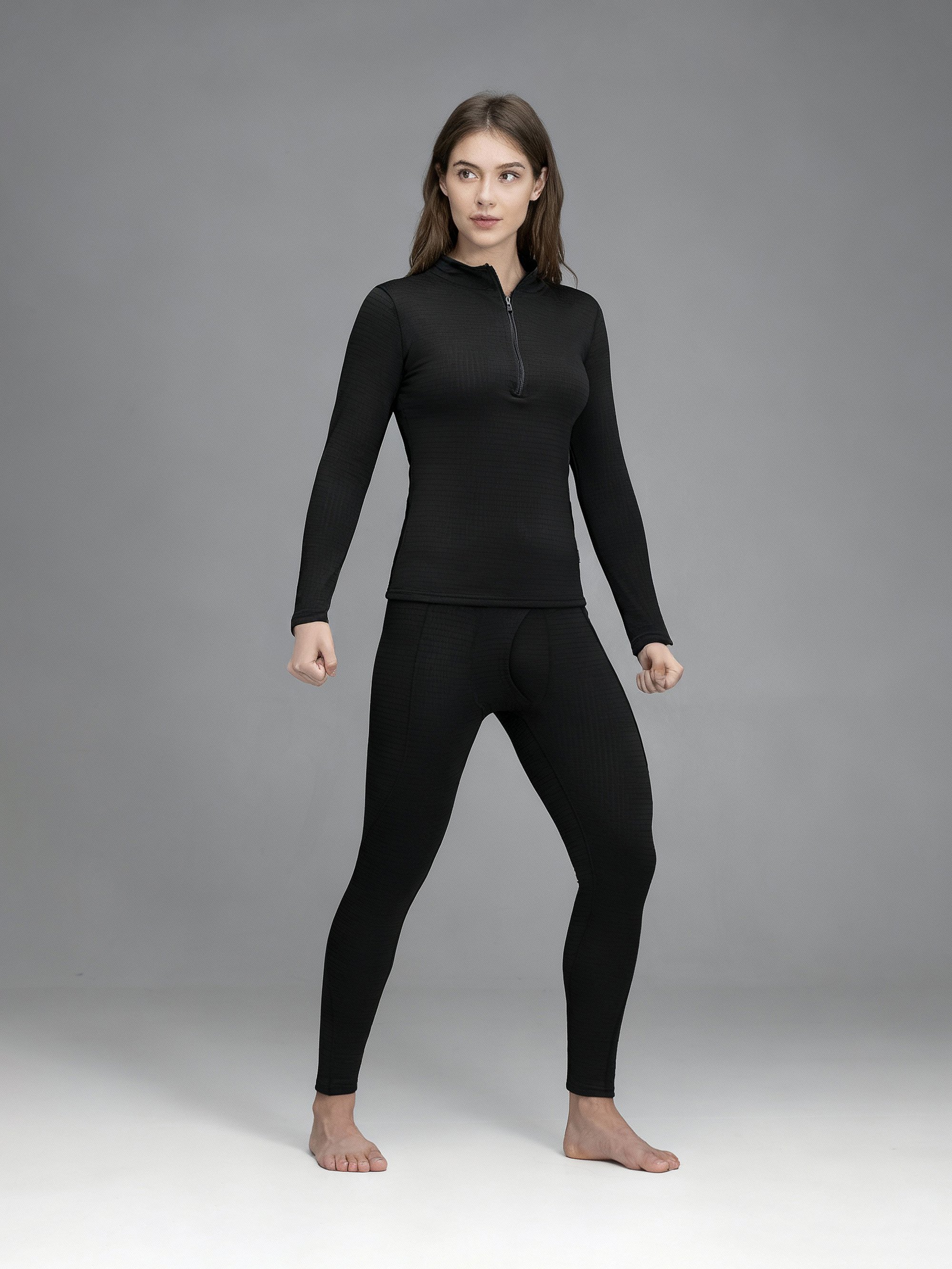Термобілизна комплект жіночий BEZET 2 рівень чорний - Фото 2