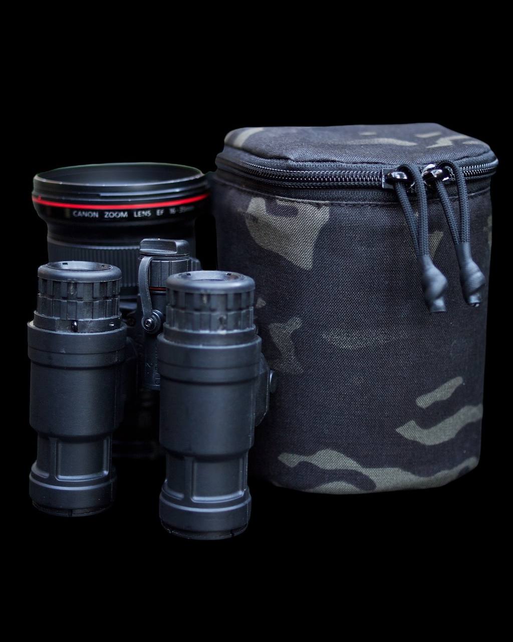 Підсумок під ПНБ з термоізоляційним протиударним демпфером Мультикам Чорний MALVA AMMUNITION UKRAINE