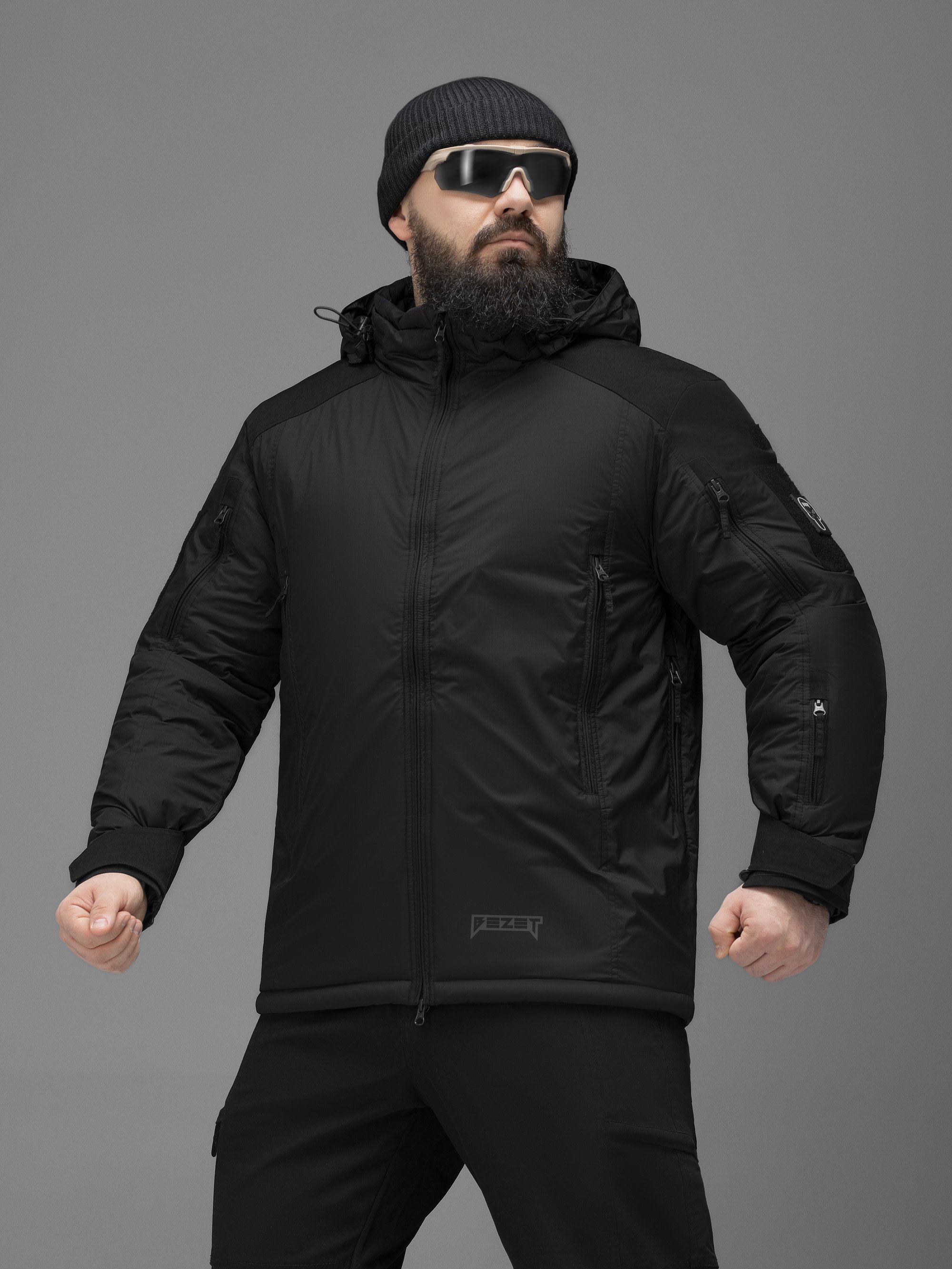 Куртка тактична зимова BEZET FrostArmor чорний