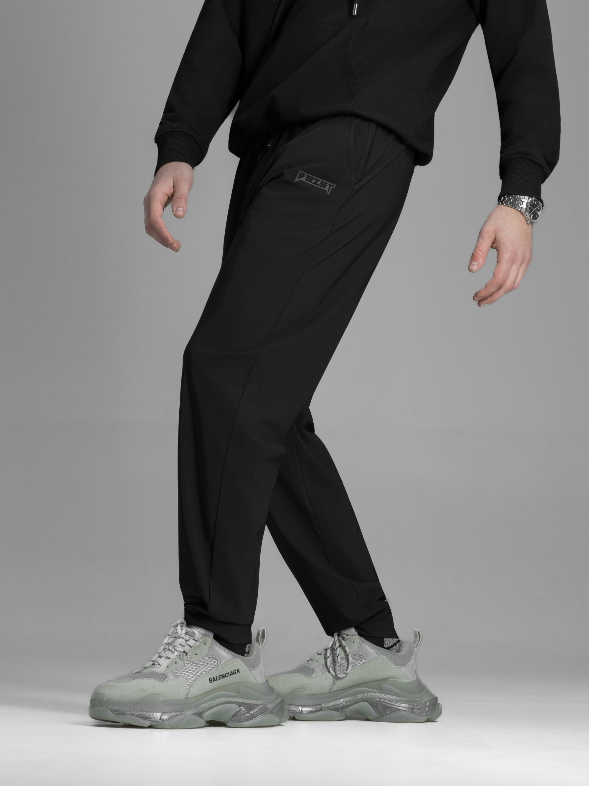 Штани джогери BEZET Raw чорний - Фото 2