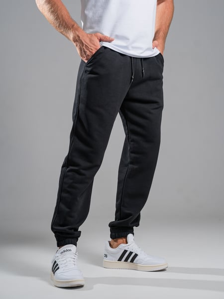 Спортивні штани джоггери чоловічі Jogger Petlia 23 Чорні