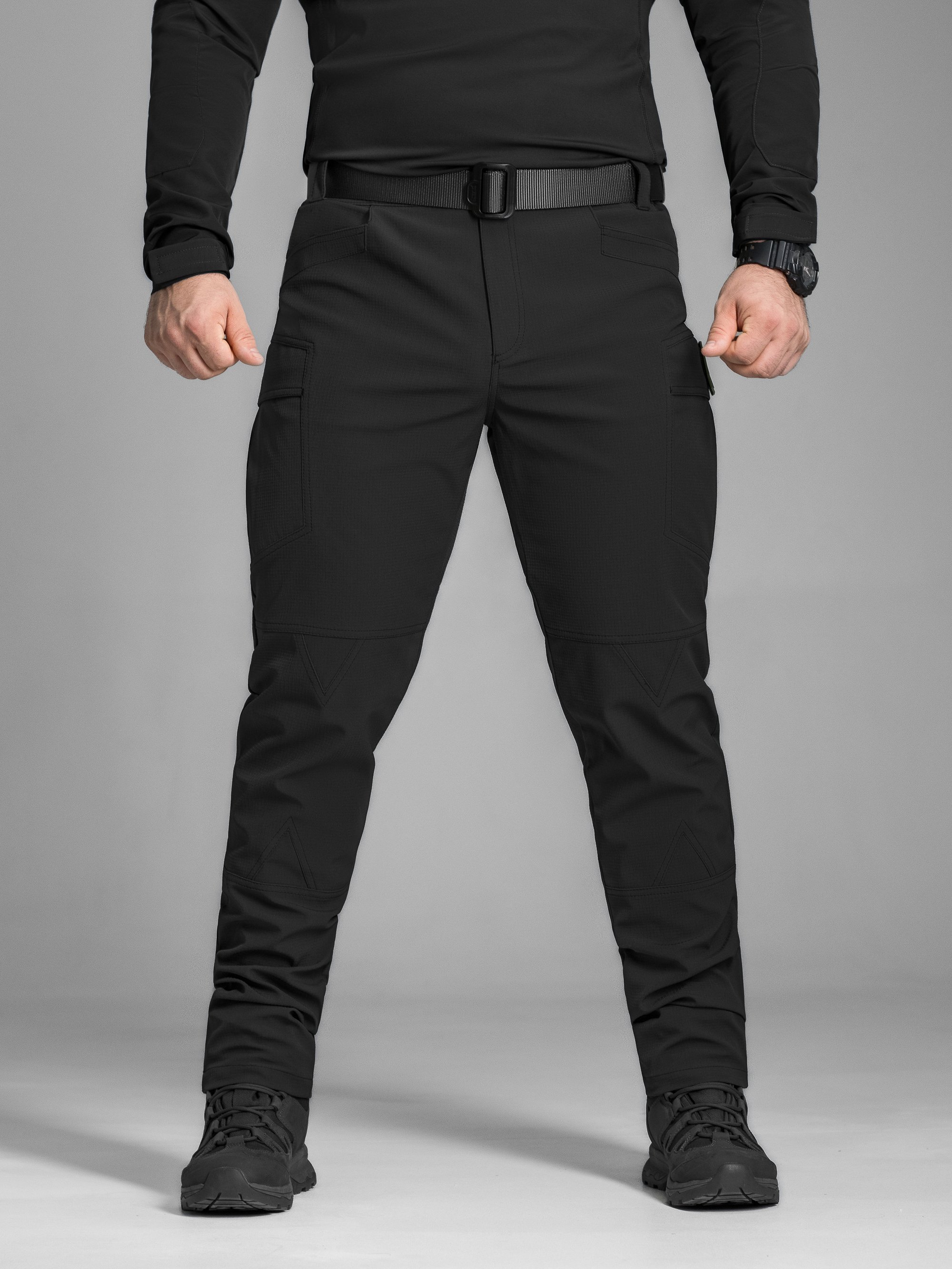 Штани карго тактичні BEZET Капелан чорний - Фото 1