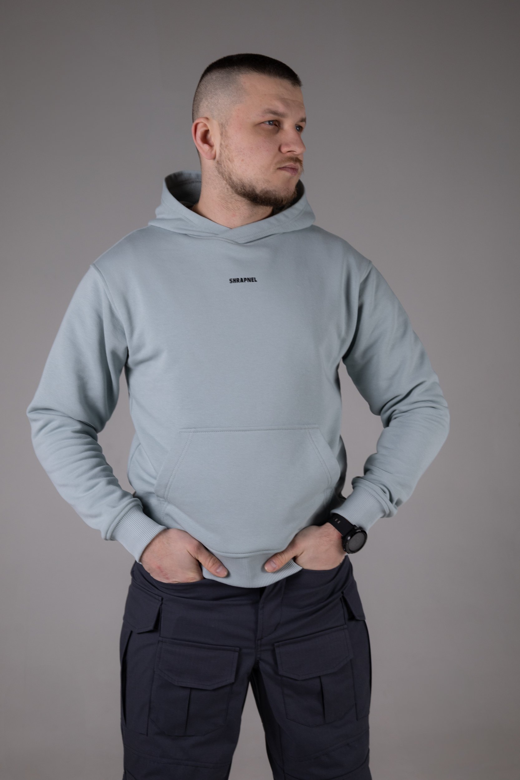 Худі Shrapnel базове, толстовка світла олива