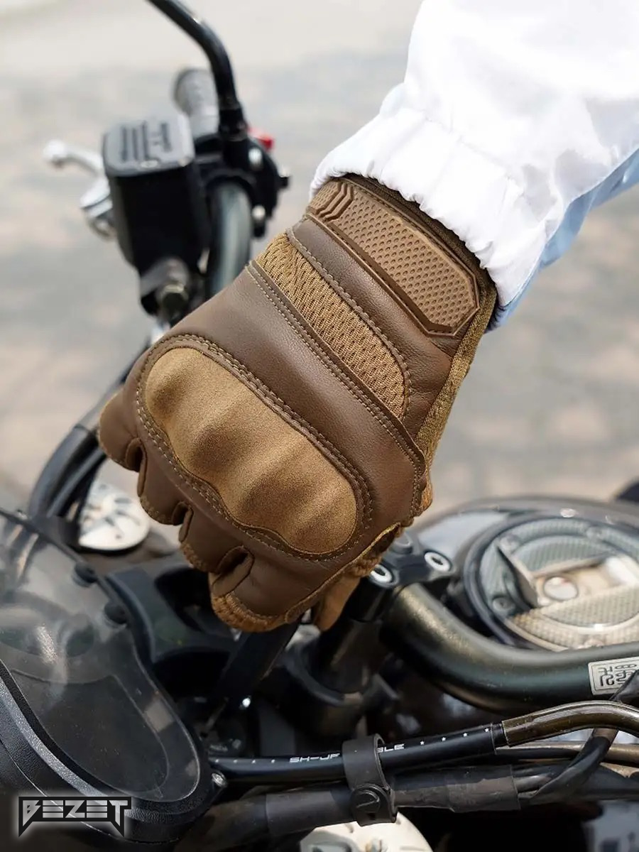 Рукавиці тактичні BEZET Hawk пісочний - Фото 8