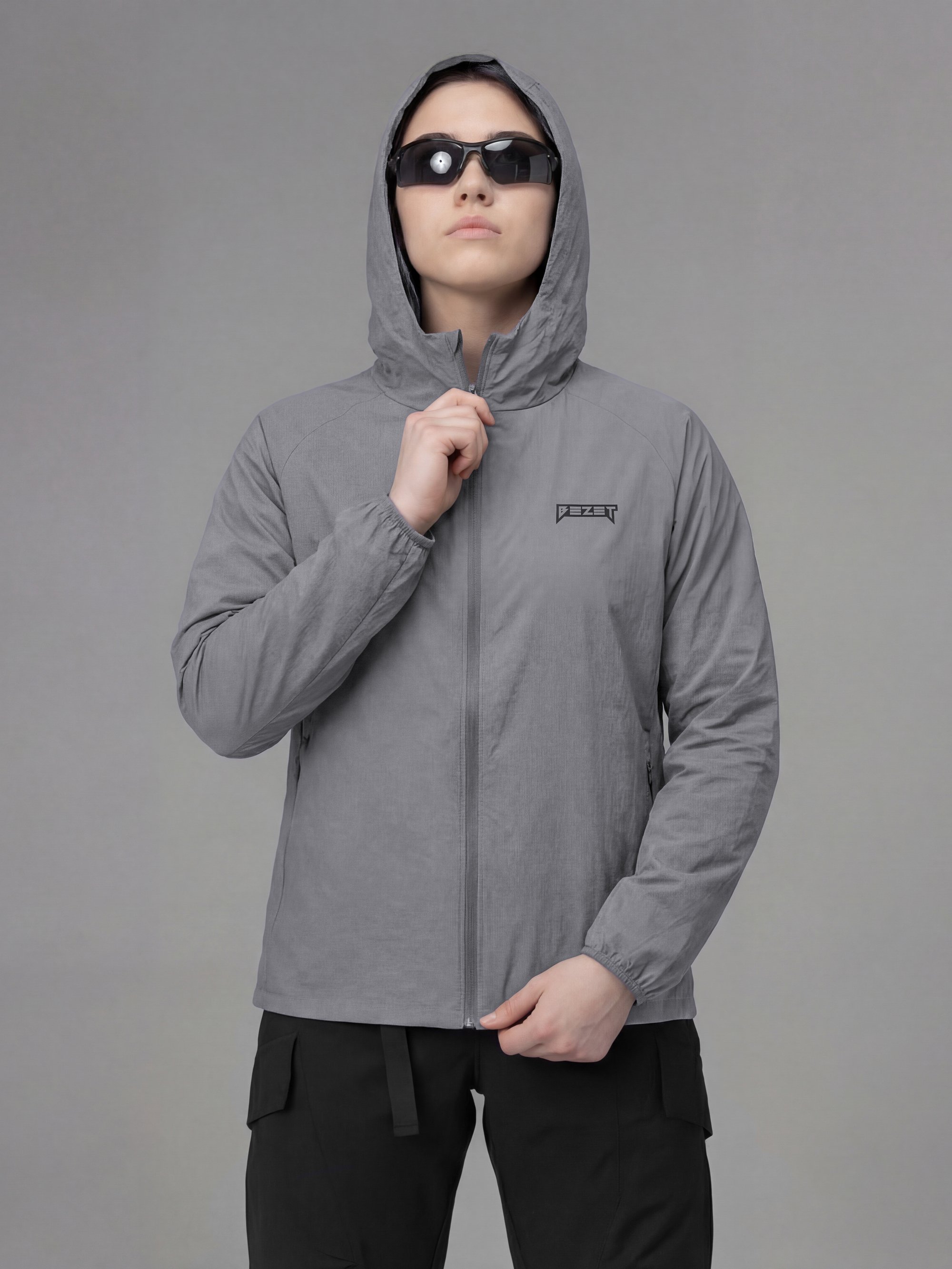 Куртка вітрівка жіноча BEZET Solguard UV 100 сірий - Фото 1