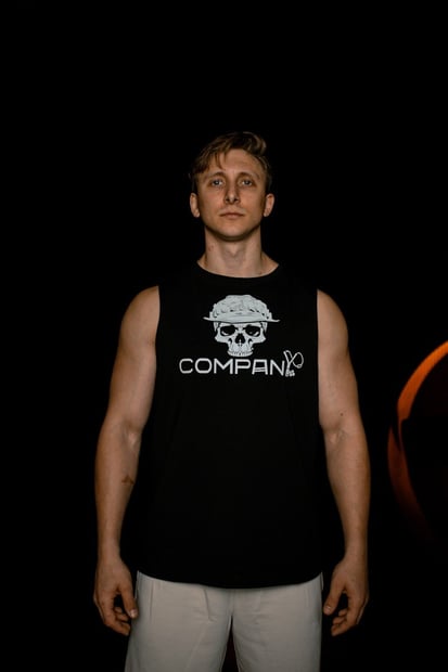 Майка черна "Череп панама" Bad Boy Company