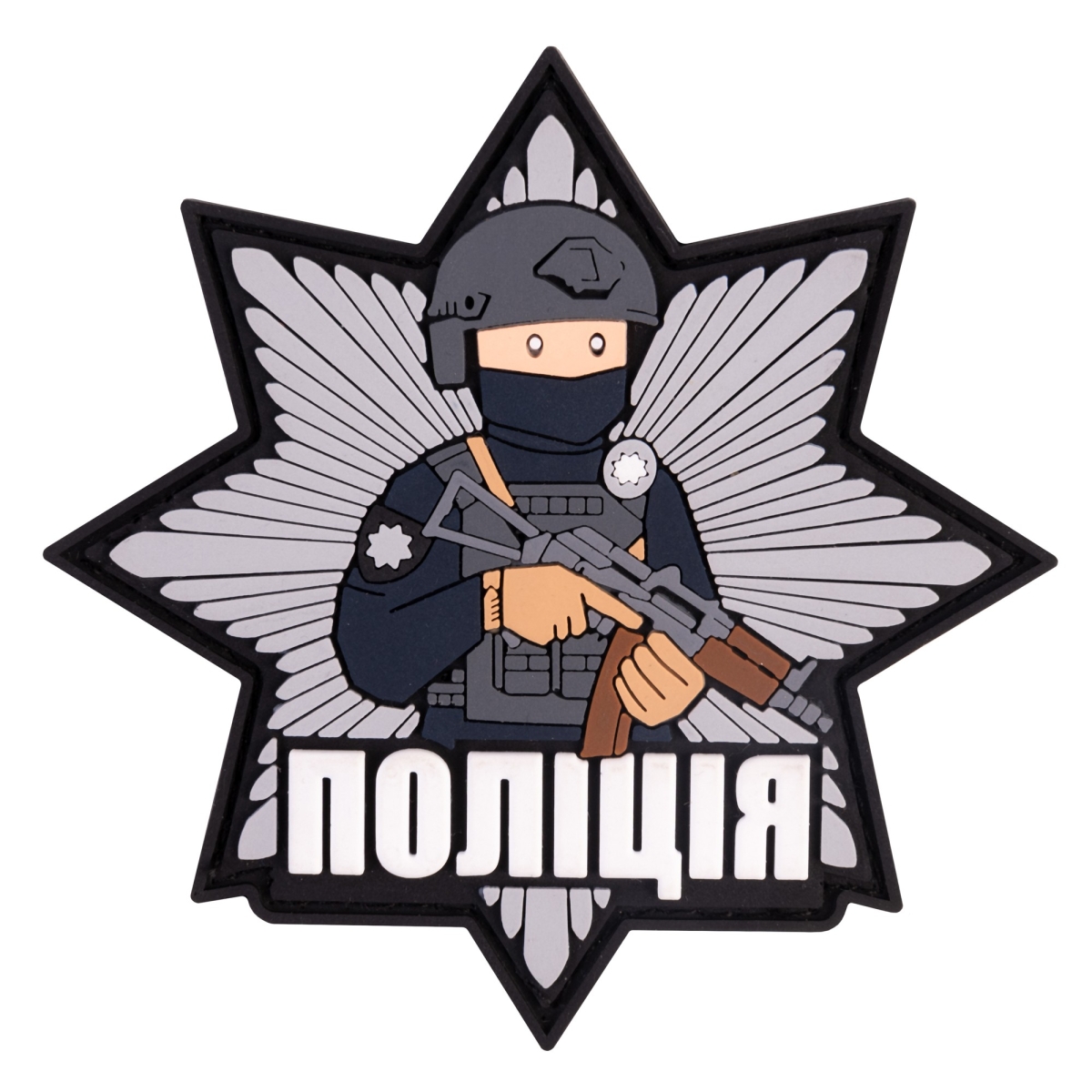 ПВХ патч "Поліція" зірка - Brand Element