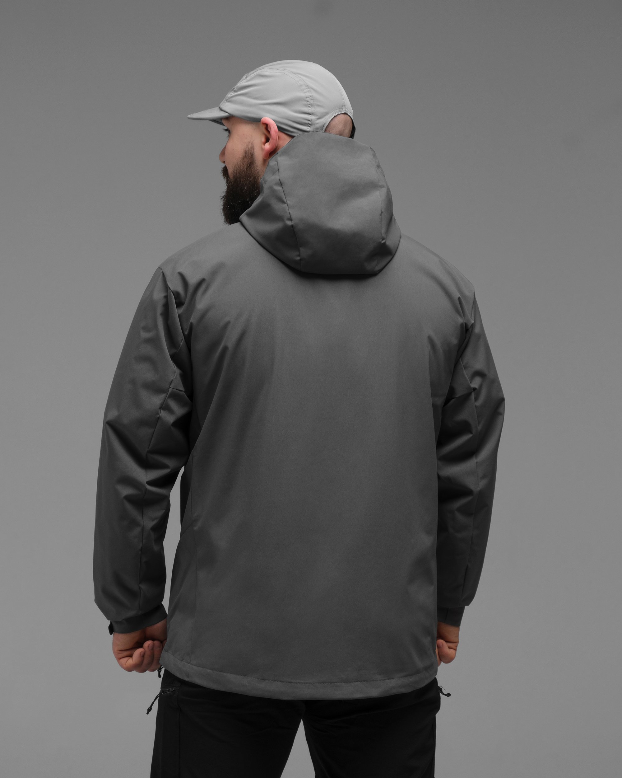 Куртка вітрівка BEZET WindBreaker сірий - Фото 12
