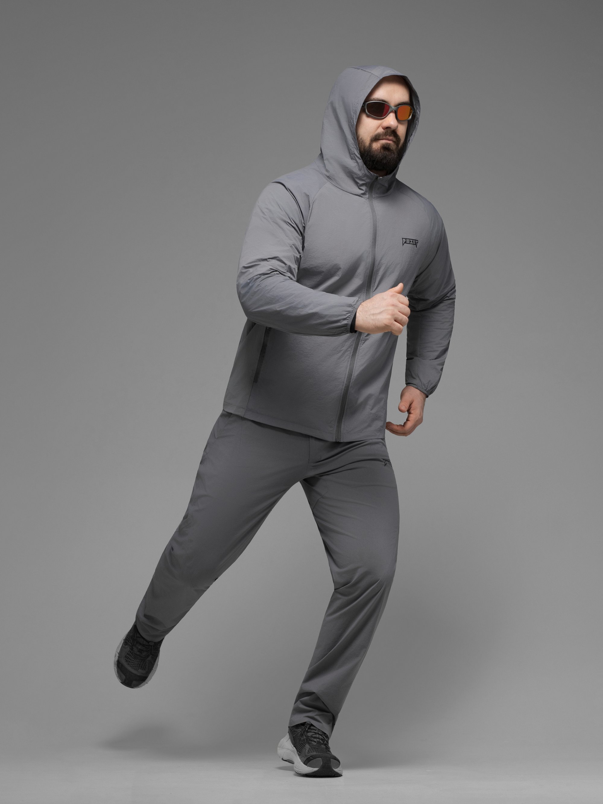 Куртка вітрівка BEZET Solguard UV 100 сірий - Фото 39