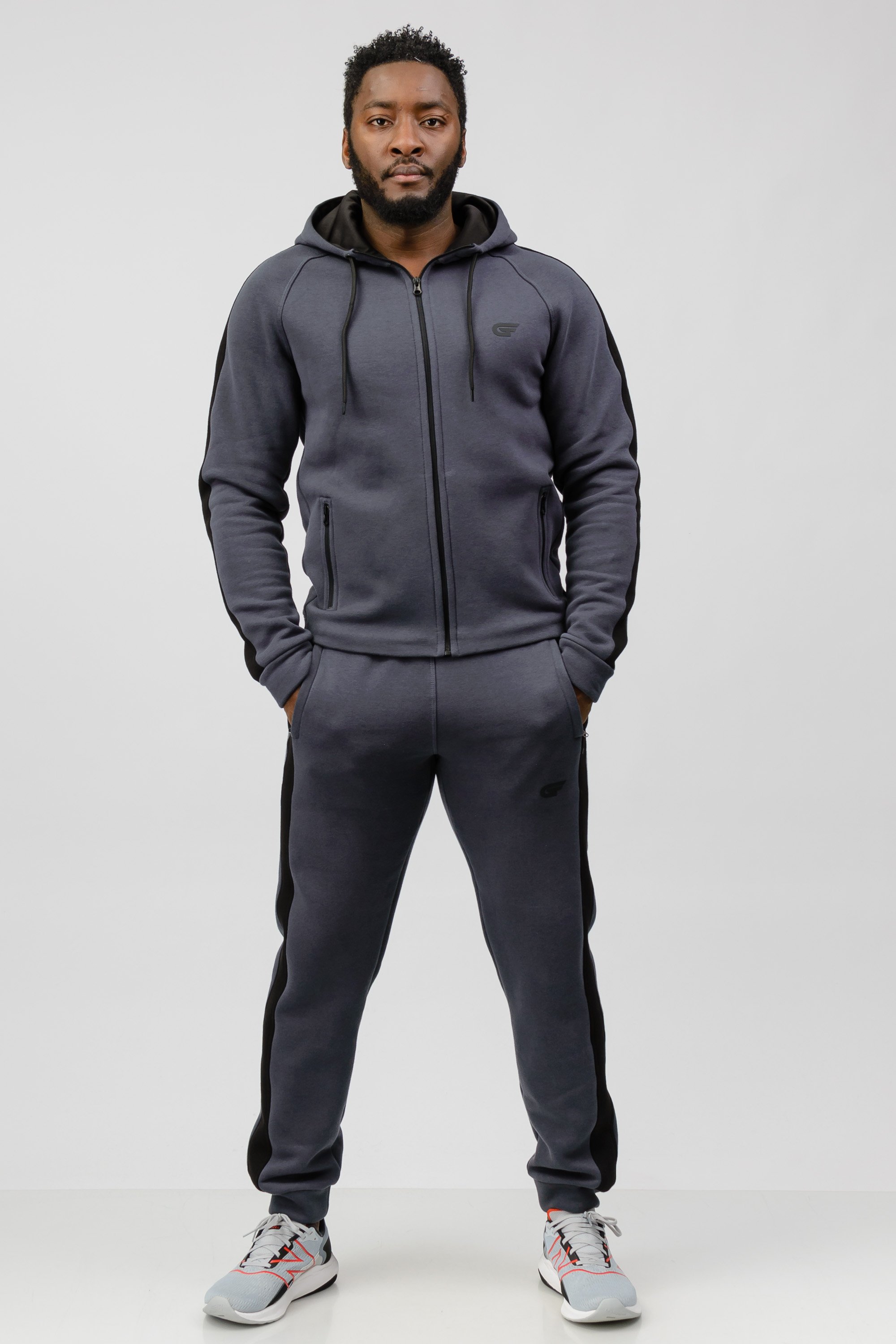 Утеплений спортивний костюмі GFSPORT сірий