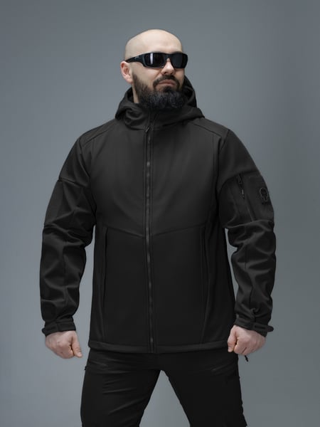 Куртка Softshell BEZET Робокоп GEN.III чорний
