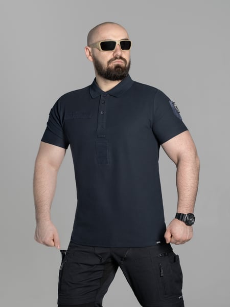 Футболка поло тактическая ДСНС BEZET синий