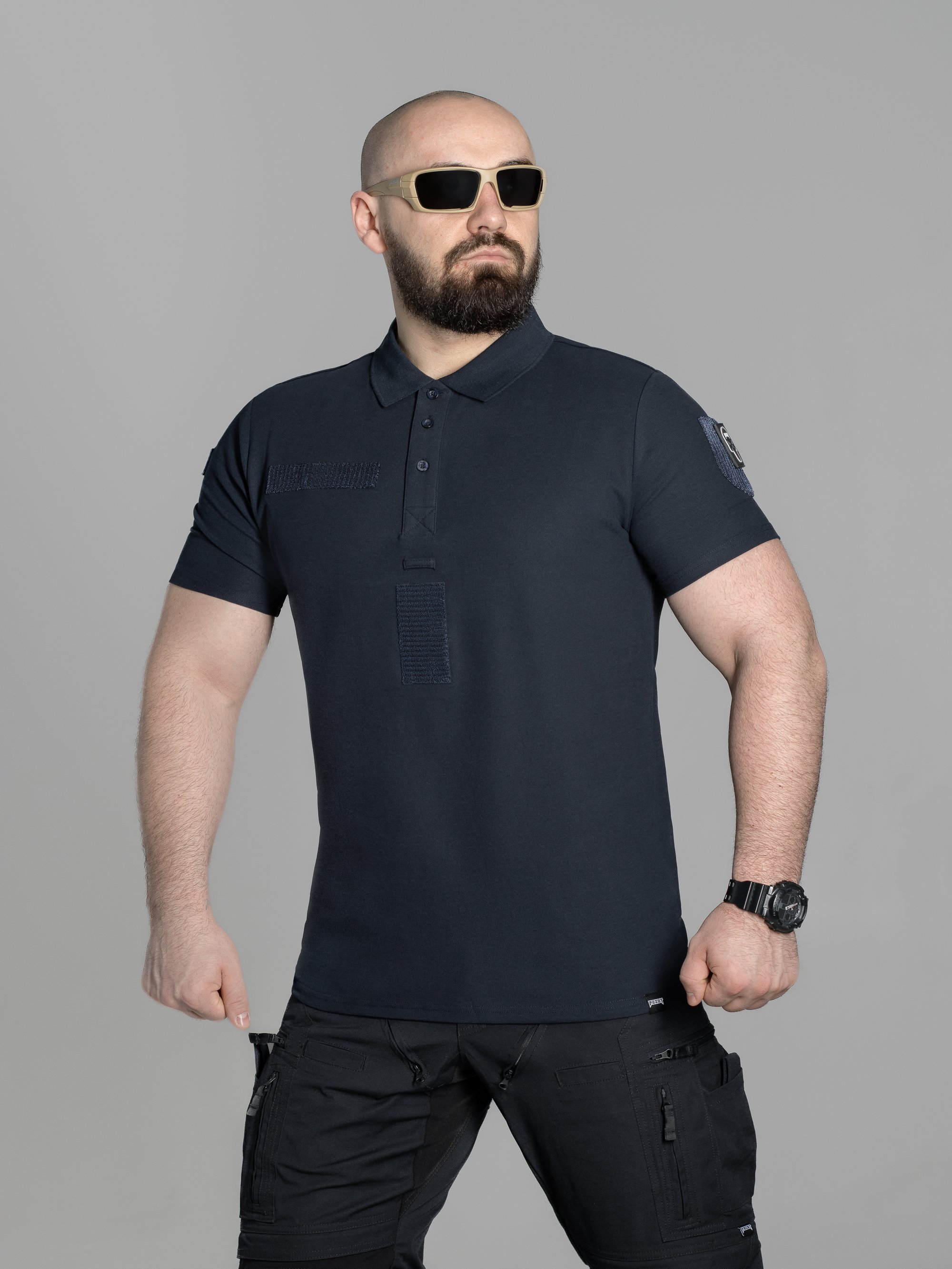 Футболка поло тактична ДСНС BEZET синій