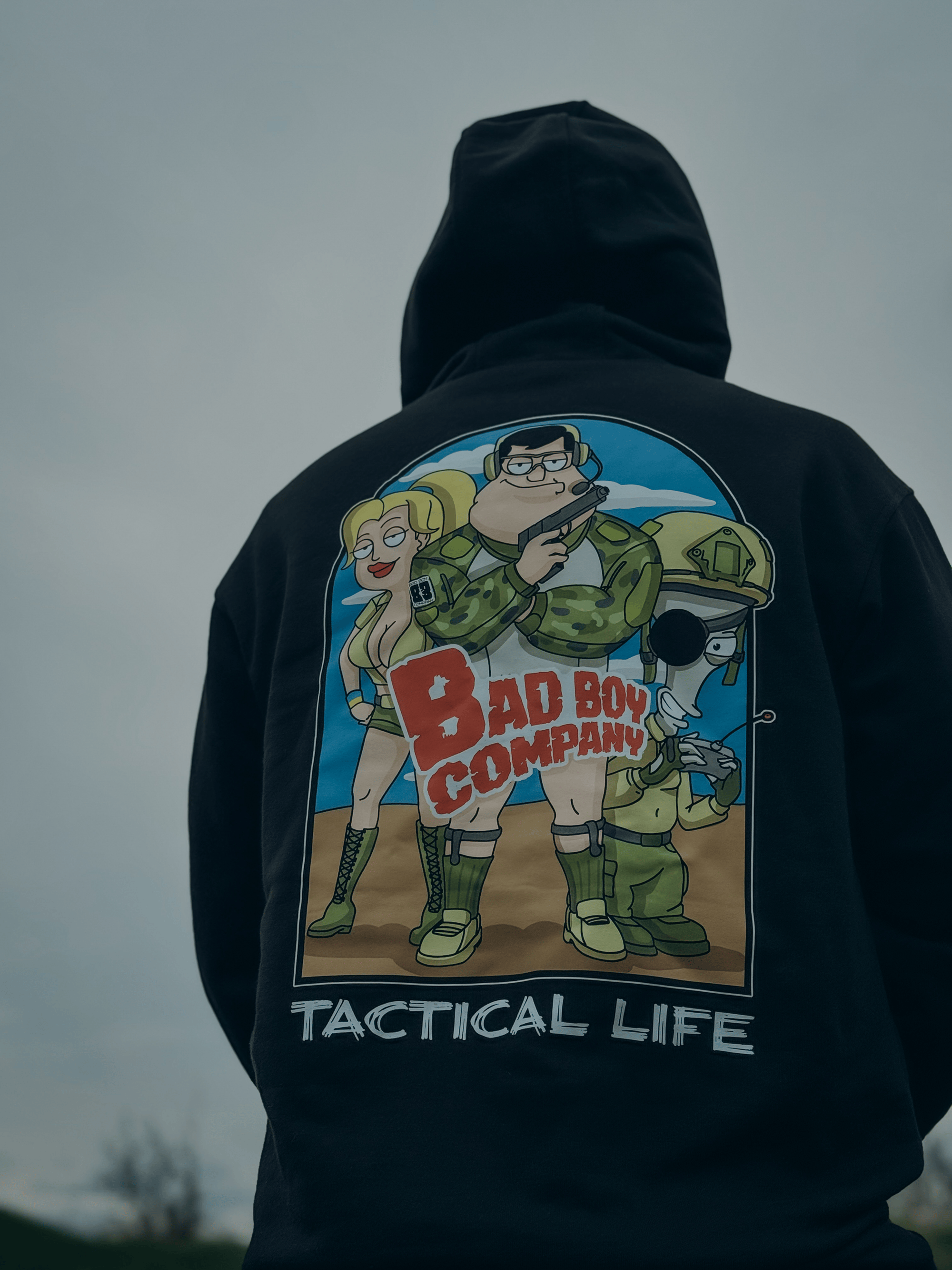 Худі чорне Tactical Life Bad Boy Company – купити в інтернет