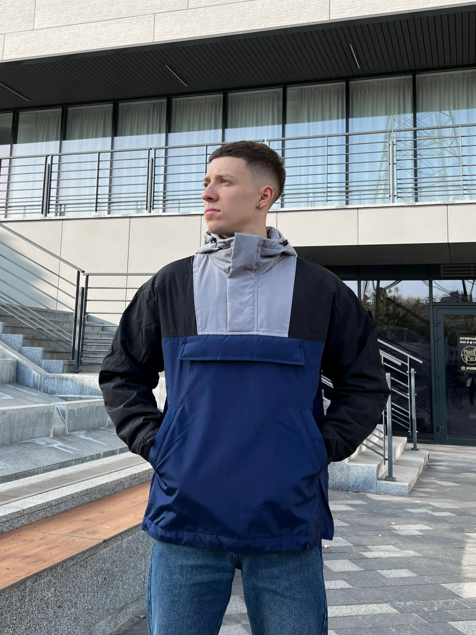 Чоловічий утеплений анорак Reload Rave - синій