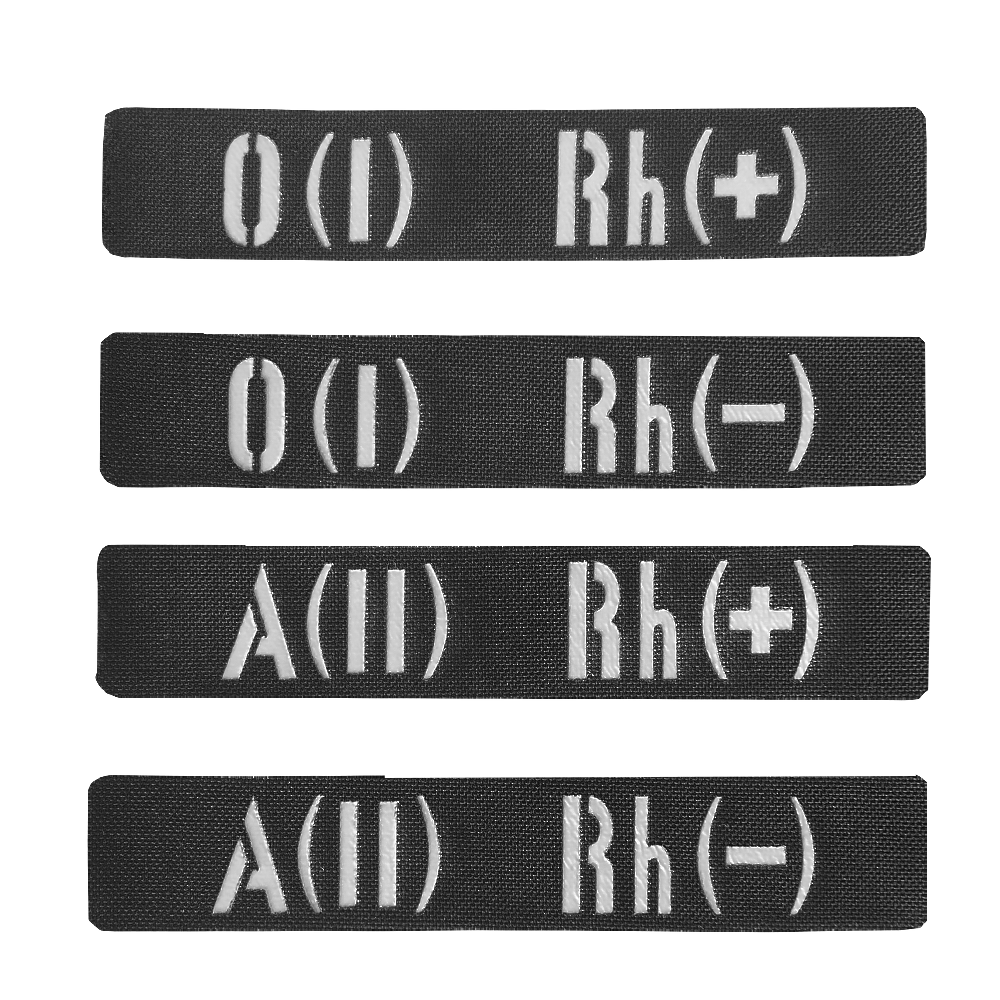 Патч Camotec Група крові Чорний KOMBAT