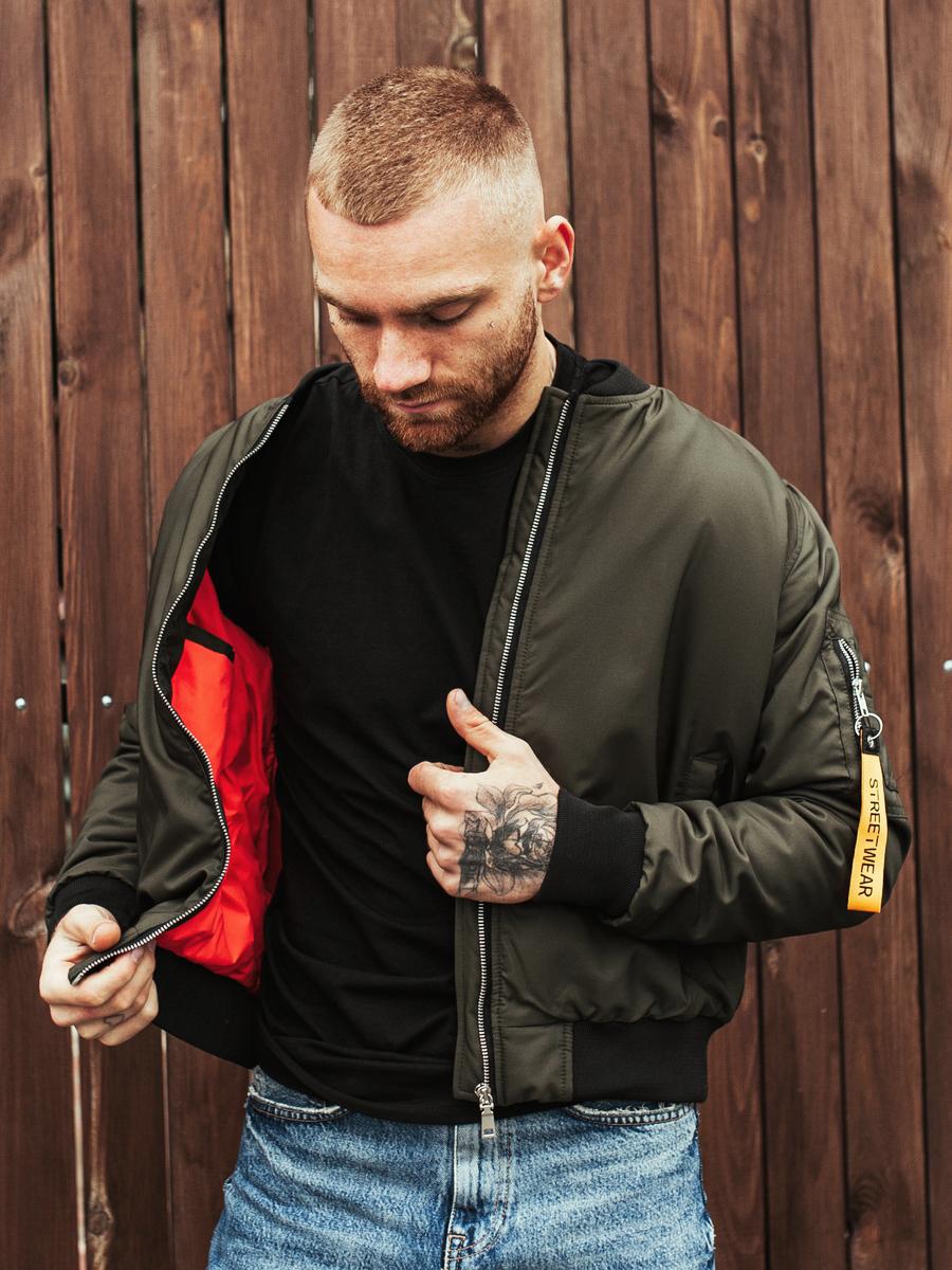 Осенний бомбер BEZET Joker khaki‘20