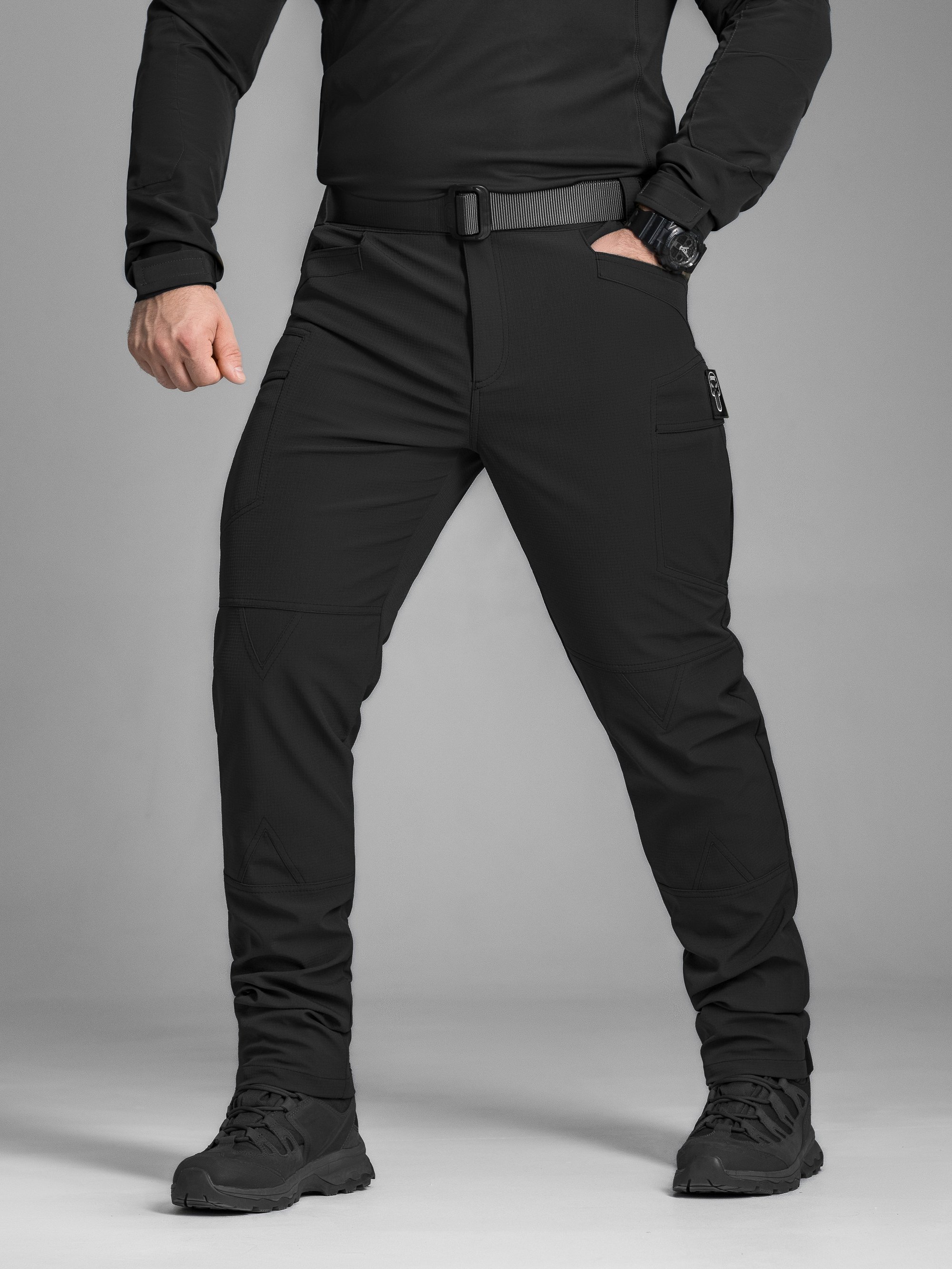 Штани карго тактичні BEZET Капелан чорний - Фото 2