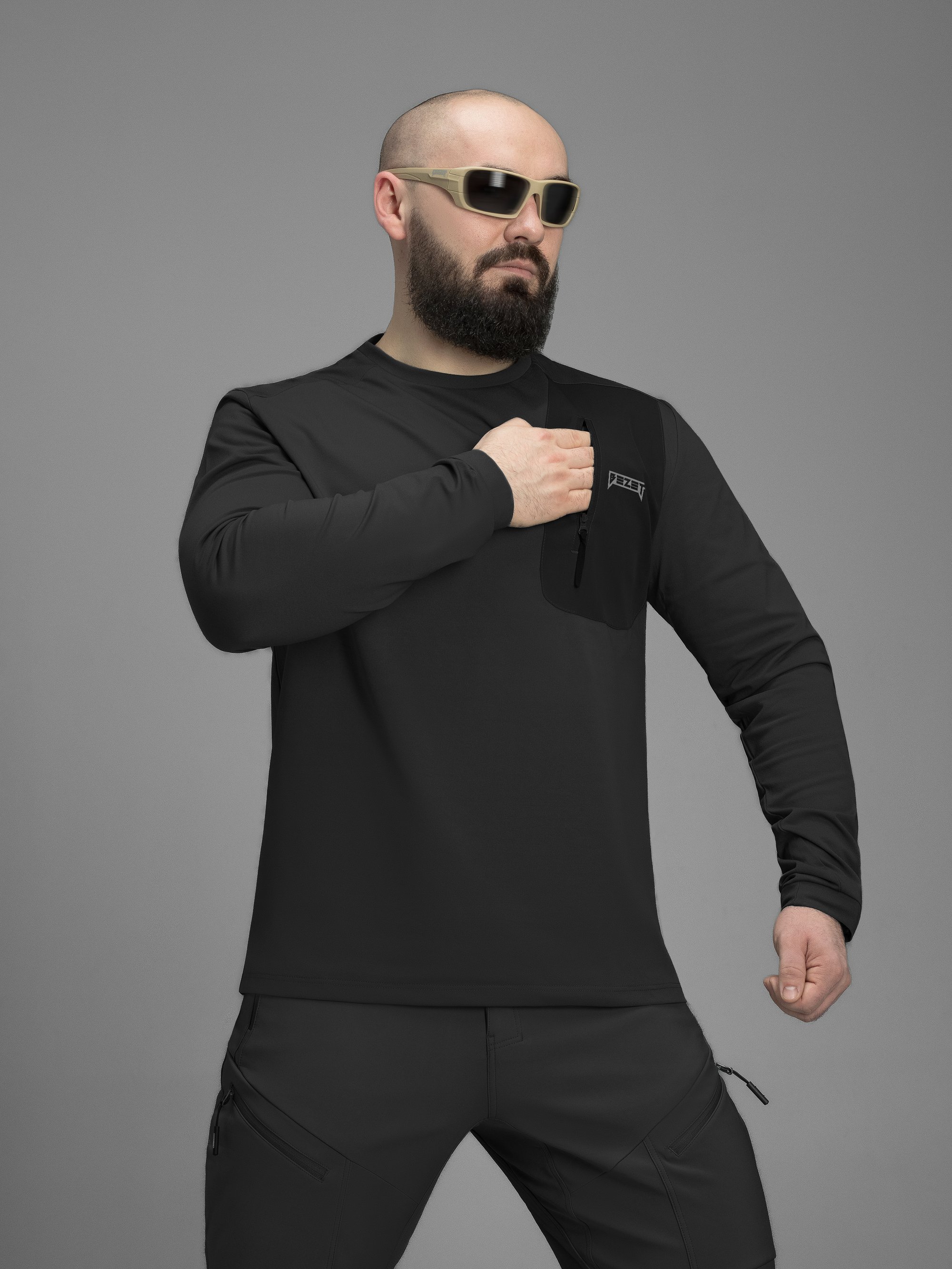 Кофта BEZET ActiveFlex чорний - Фото 7