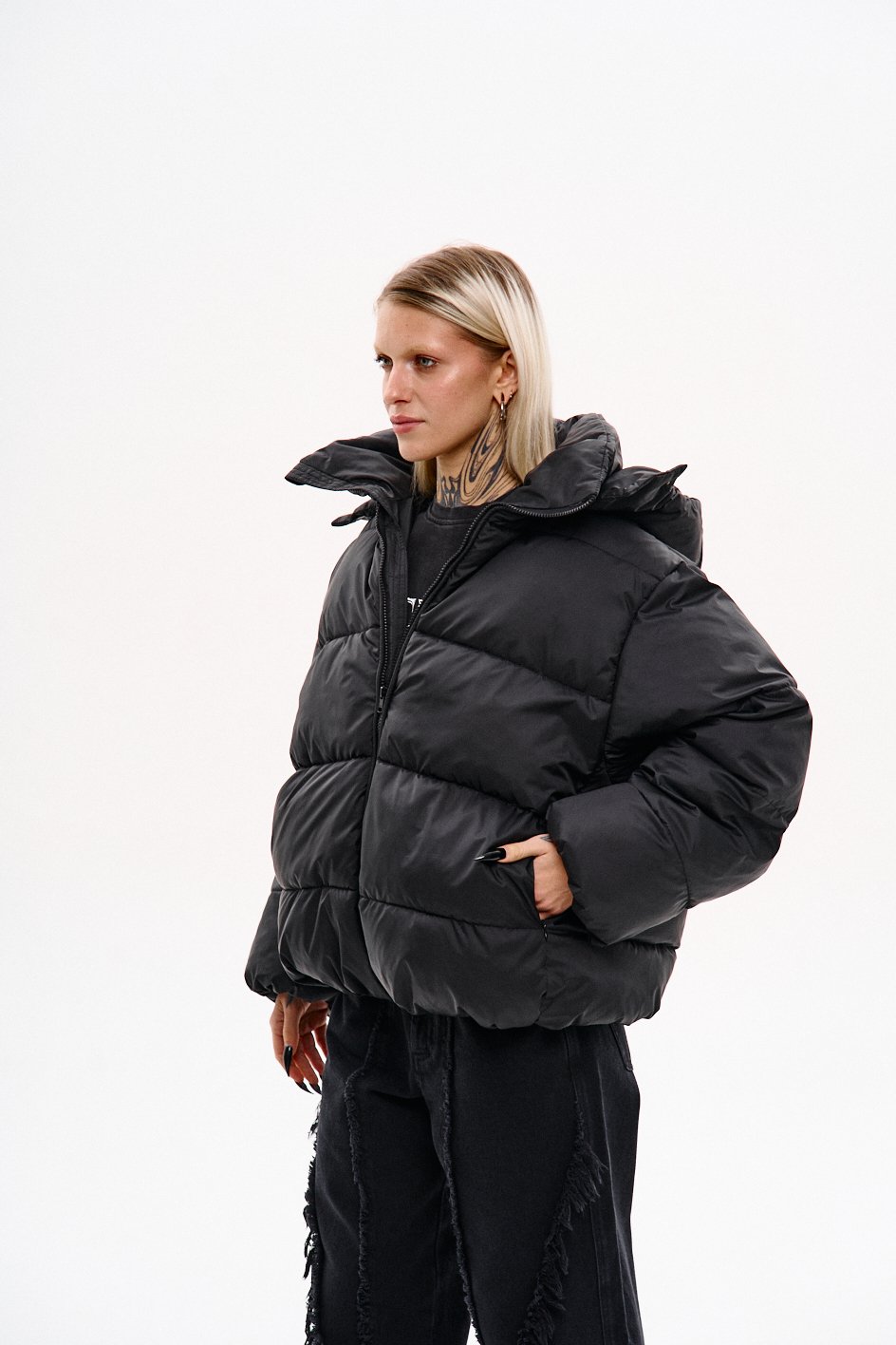 ねこのきもち【未使用】HAUNT SHORT BLOUSON ブラック Куртка зимова жіноча Хлоя, чорний TURWEAR – купити в інтернет