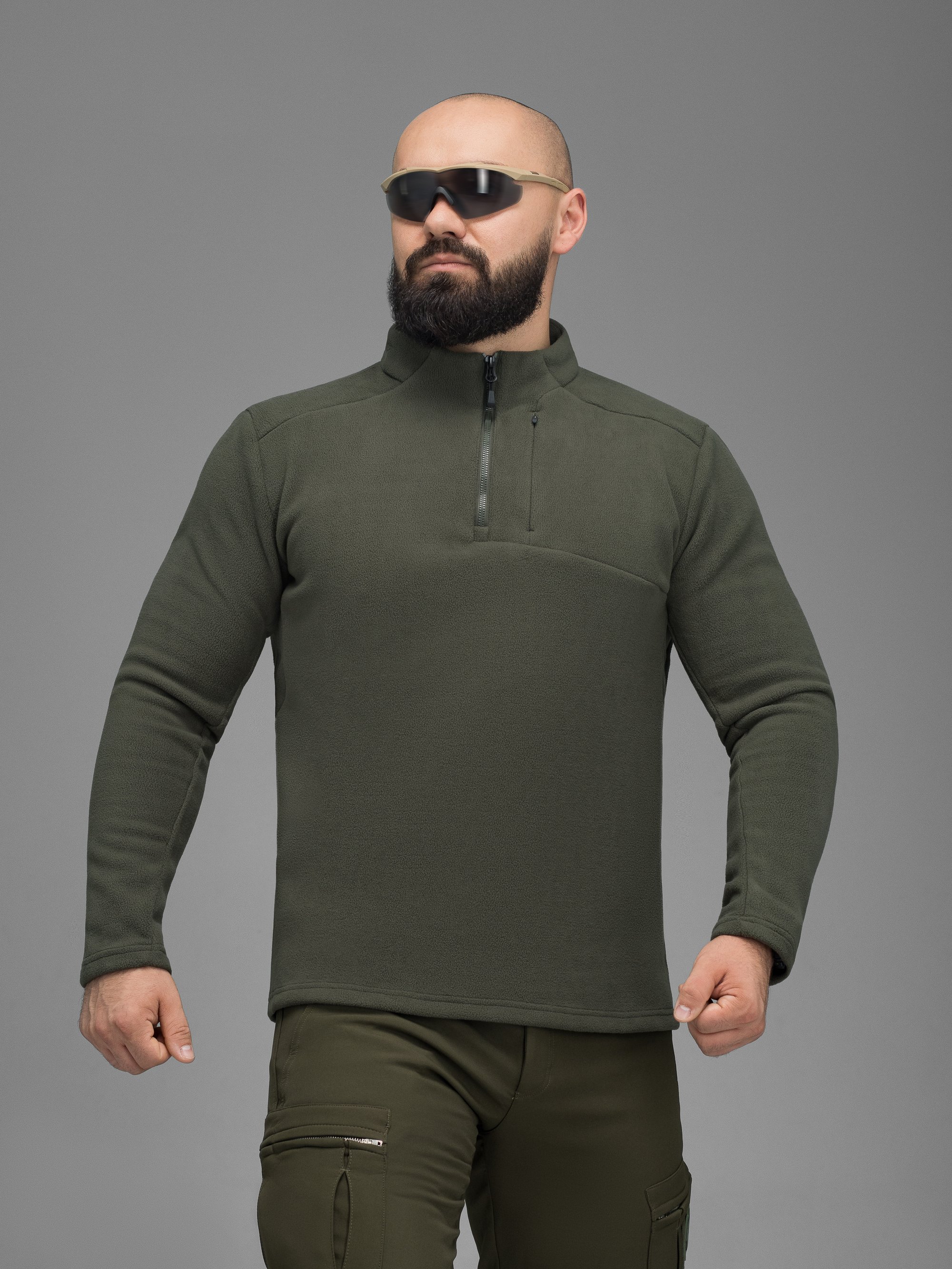 Кофта флісова BEZET Frostline хакі - Фото 1