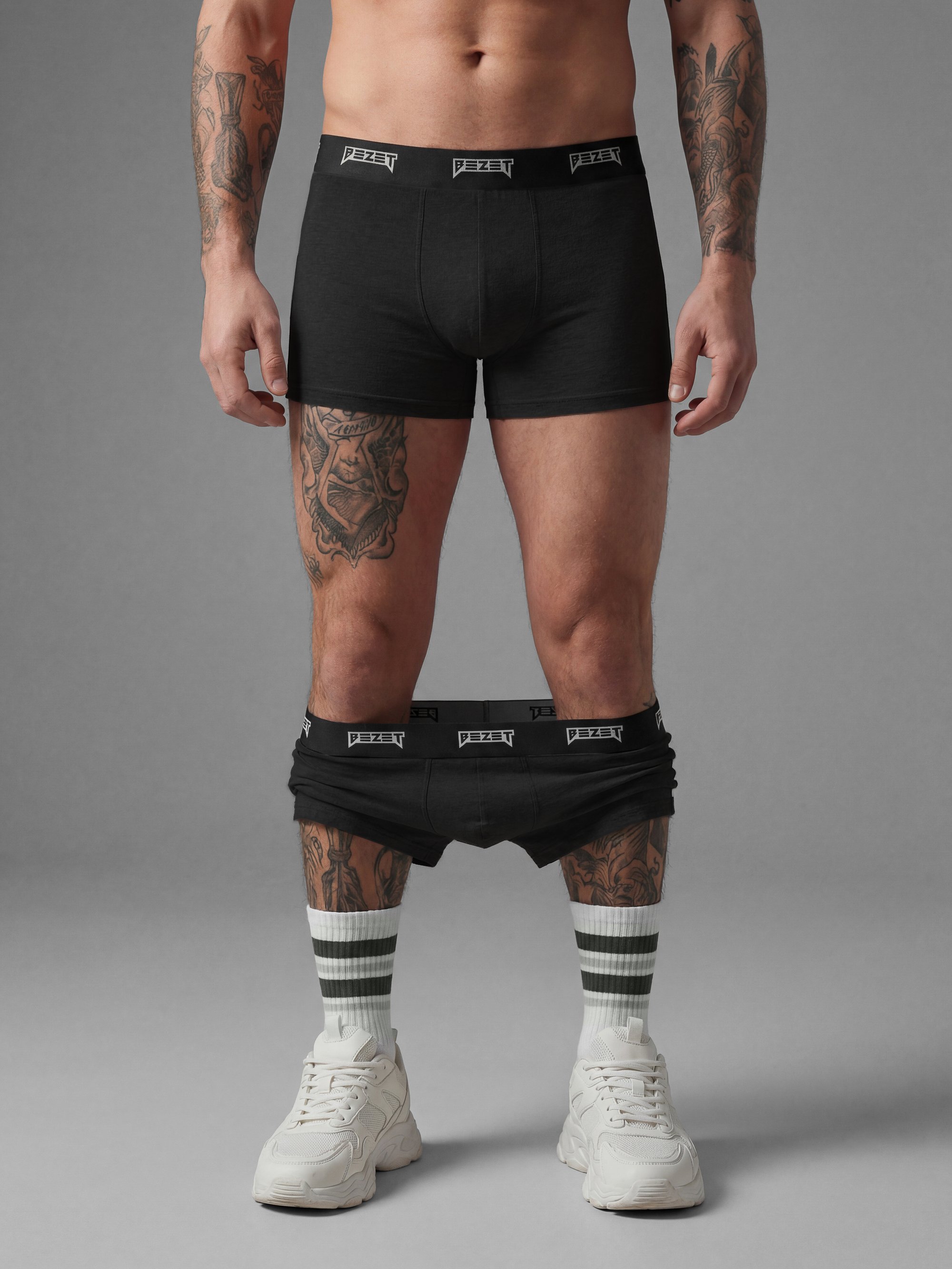 Комплект трусів BEZET Boxer чорний (2 пари) - Фото 7