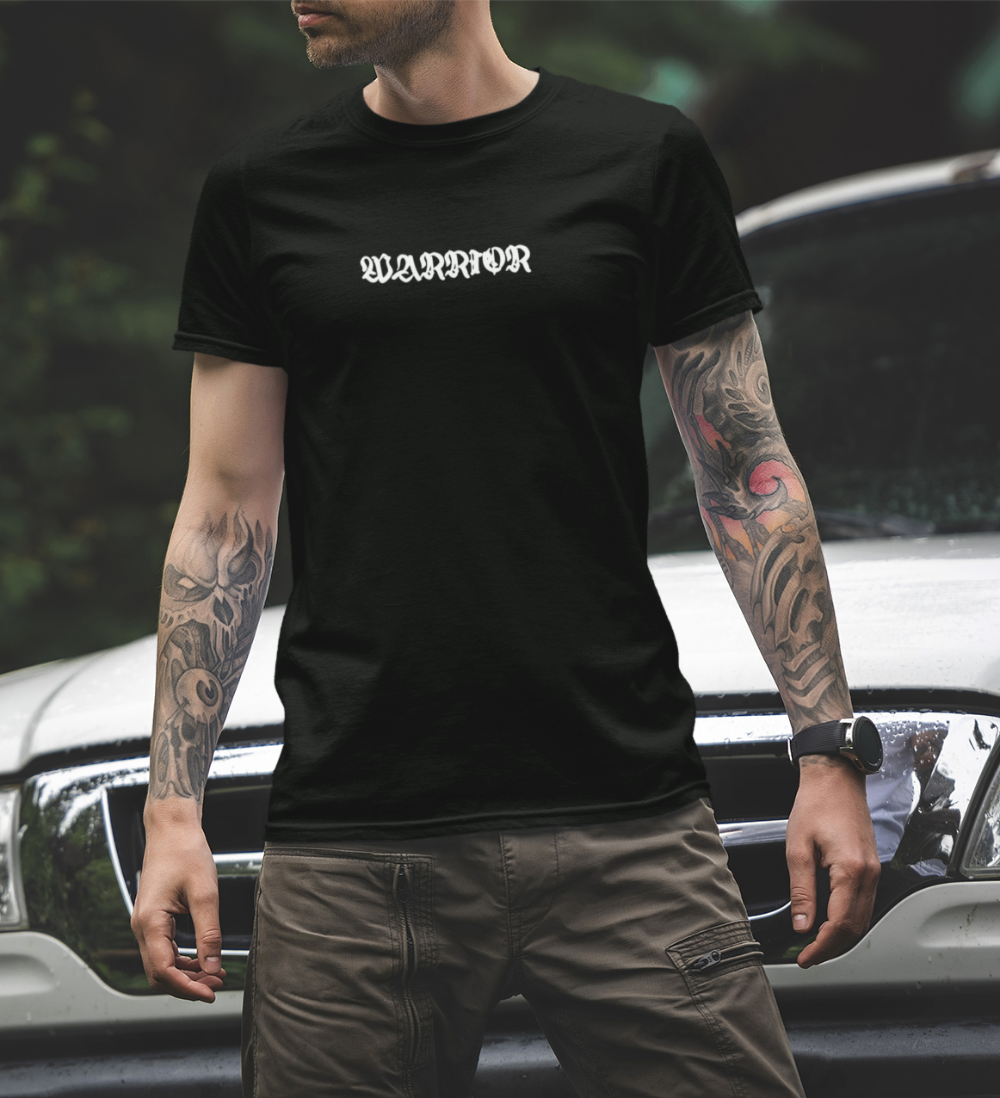 Футболка Warrior чоловіча чорна We feel