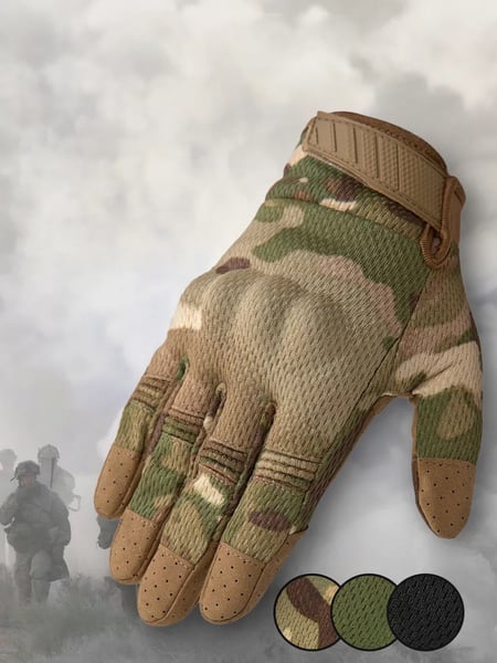 Рукавиці тактичні BEZET Battle мультикам