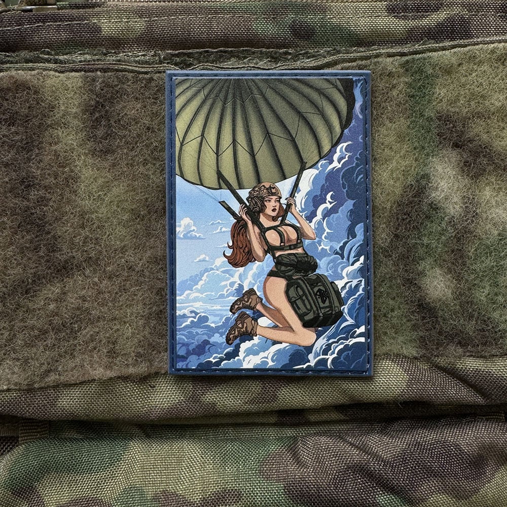 ПВХ патч "Pin Up Airborne" Paracord By Cat