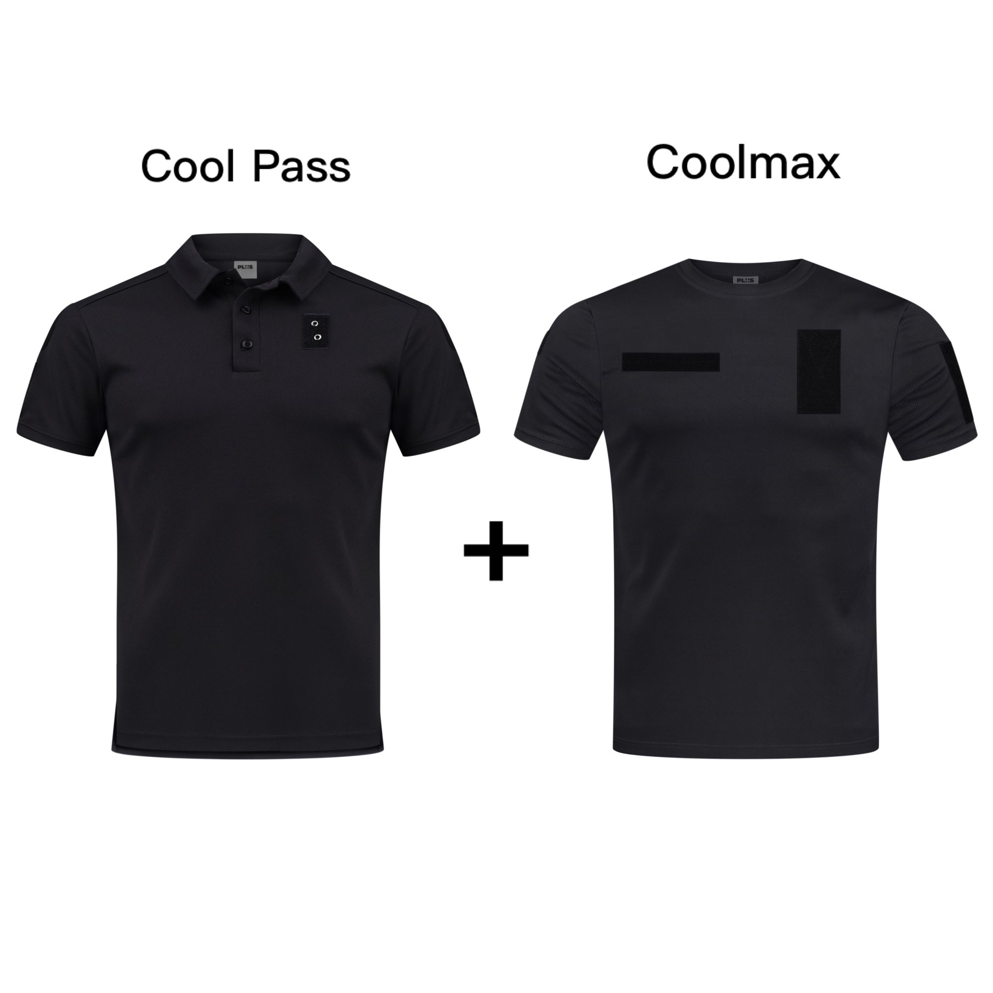 Комплект уставной, Футболка поло CoolPass + Футболка Coolmax, Поліція, чорний