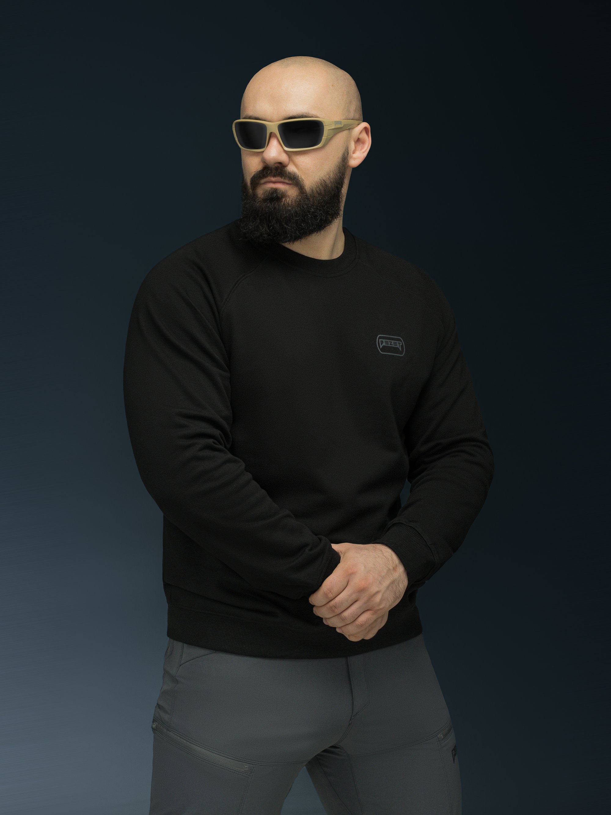 Кофта світшот BEZET Skull Unit чорний - Фото 7