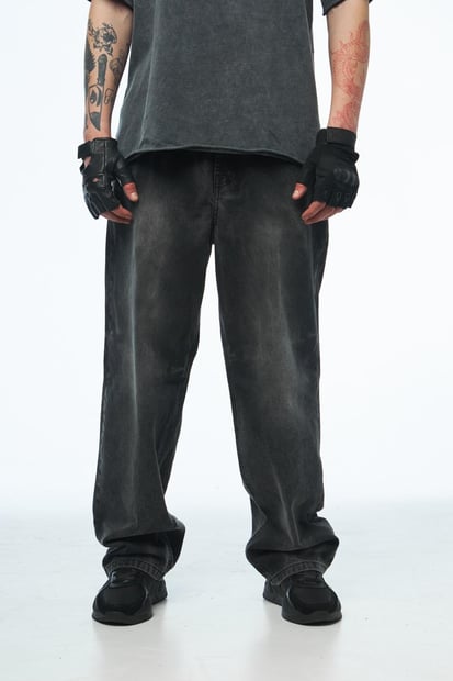 Джинси баггі з вареним ефектом TURWEAR