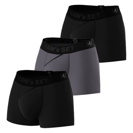 Комплект анатомічних трусів Classic 2.0 Black Series, 3шт MansSet