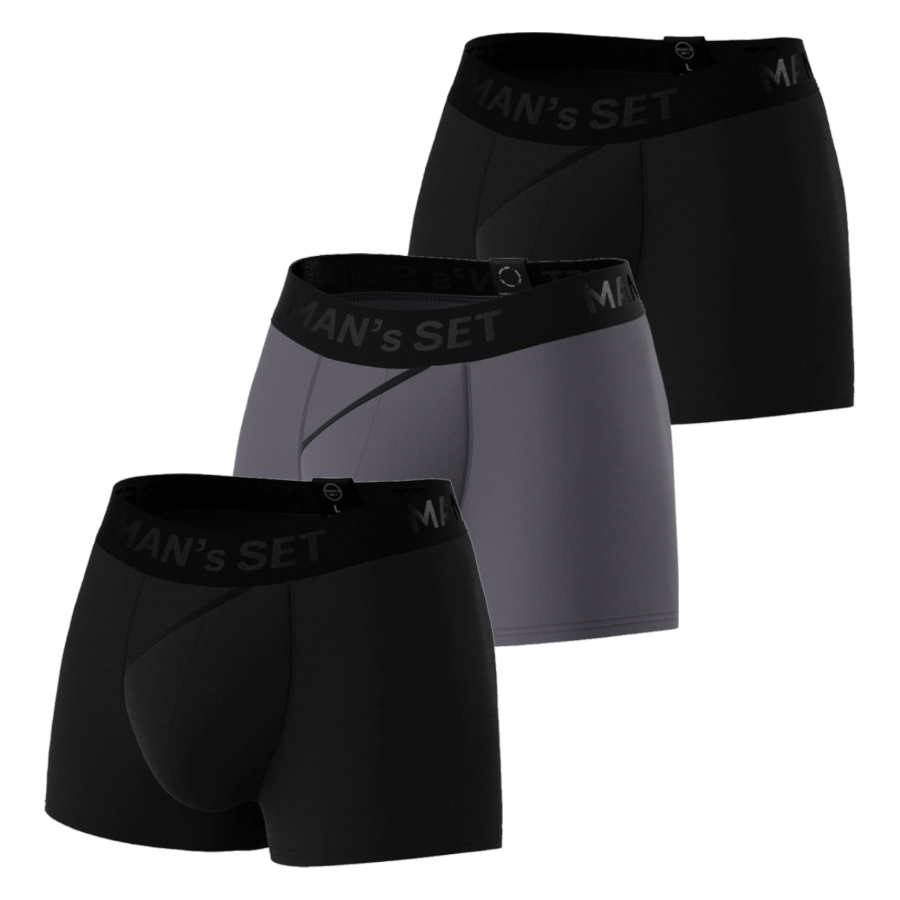 Комплект анатомічних трусів Classic 2.0 Black Series, 3шт MansSet