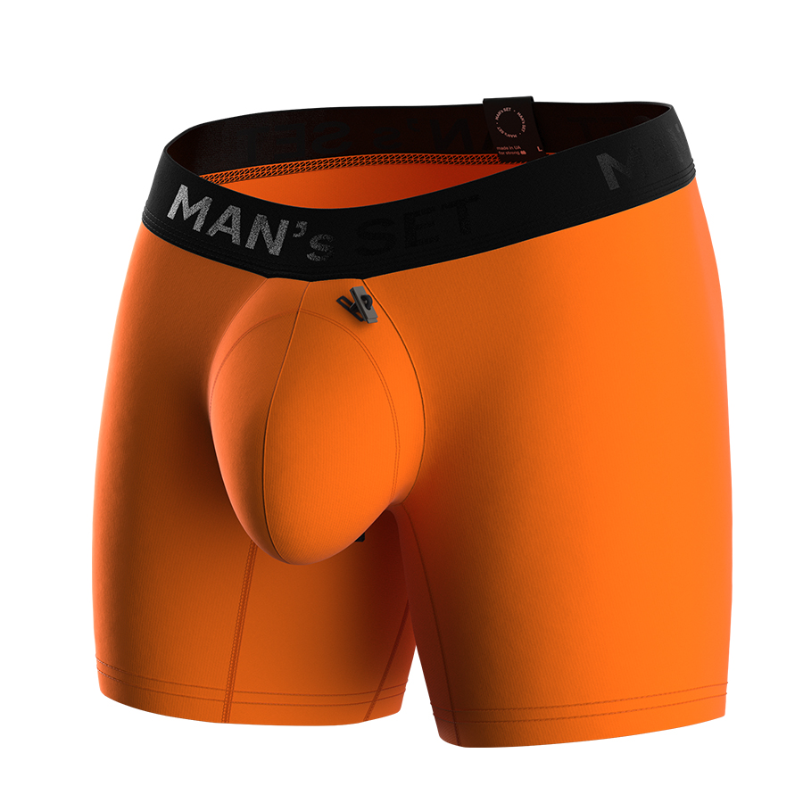 Мужские анатомические боксеры, Intimate PRO, Black Series, оранжевый MansSet