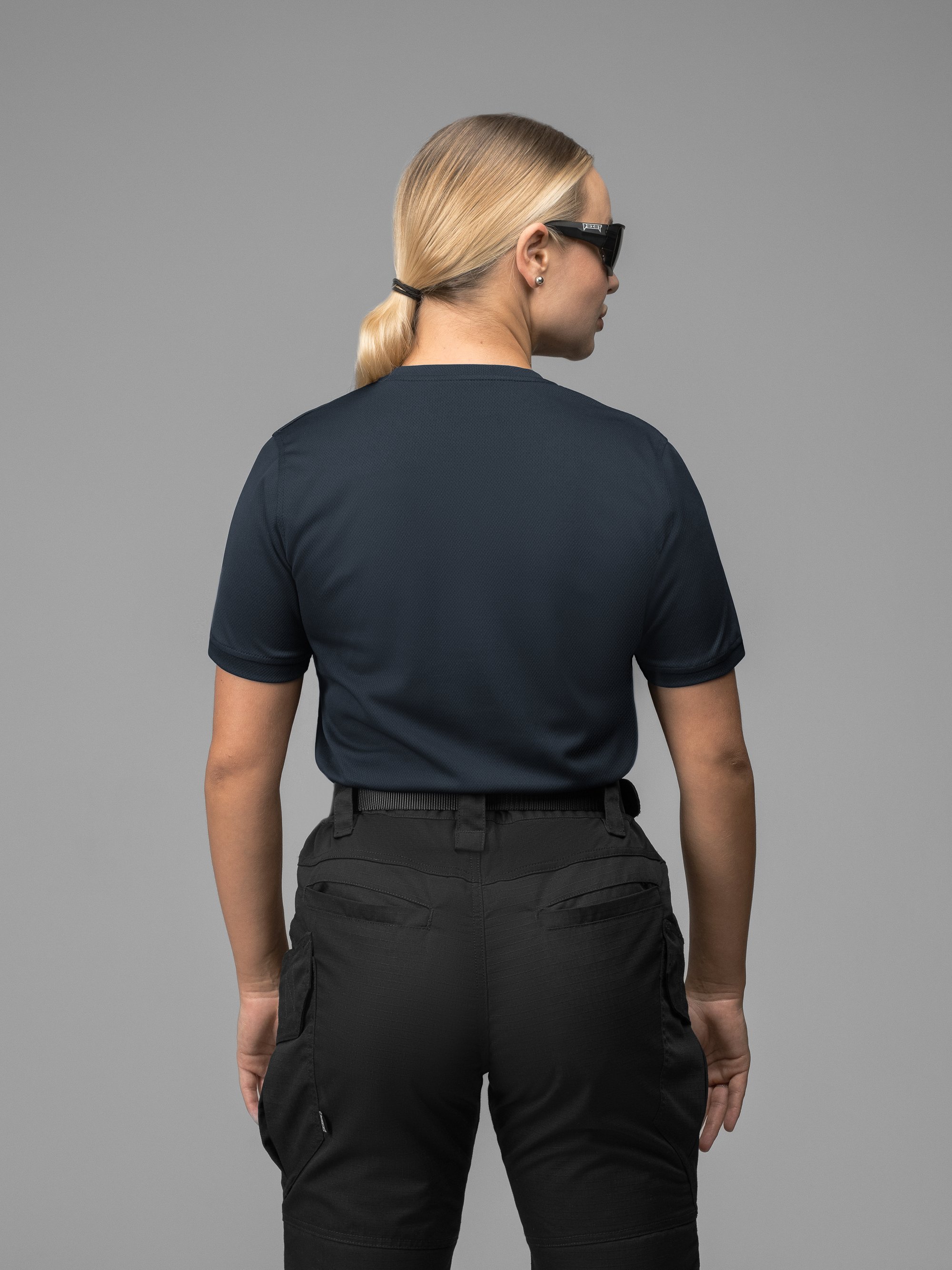 Футболка швидкосохнуча тактична жіноча BEZET Basic синій - Фото 5