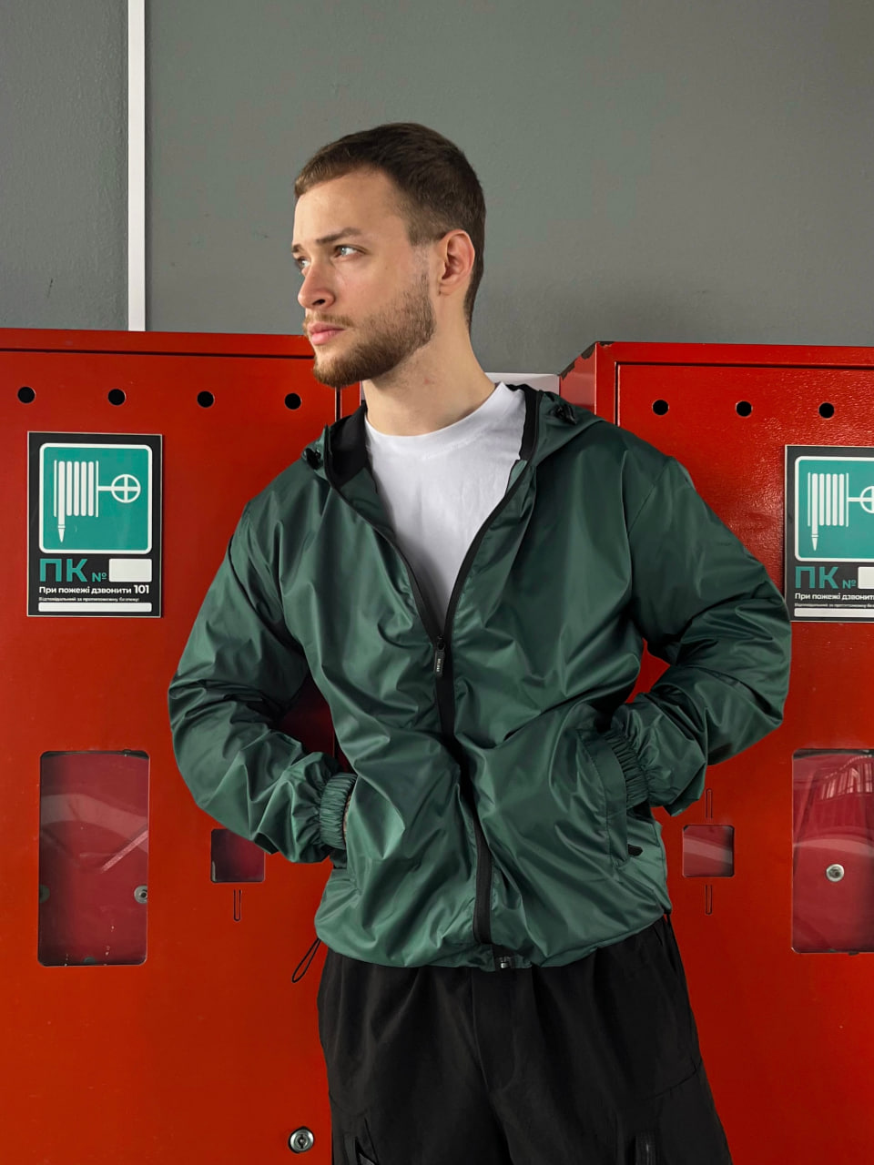Ветровка Reload - Zipper, темно-зеленый