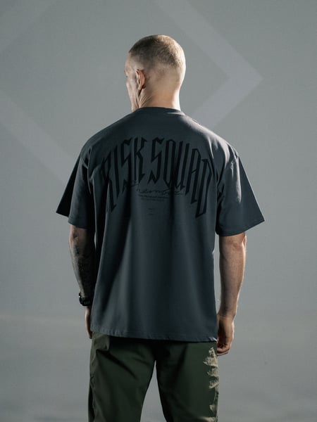 Футболка BEZET RISK SQUAD темный серый