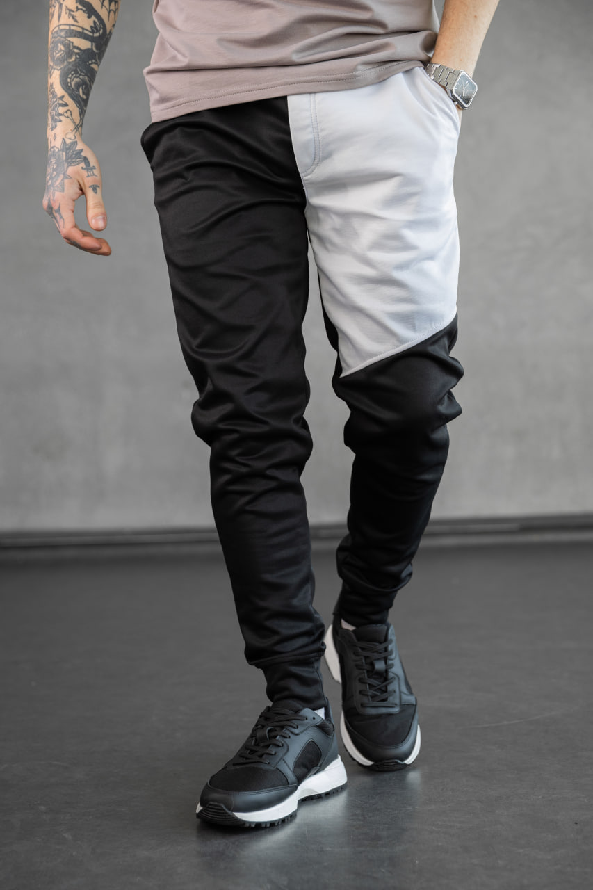 Штани Reload - Flok, чорно/білий