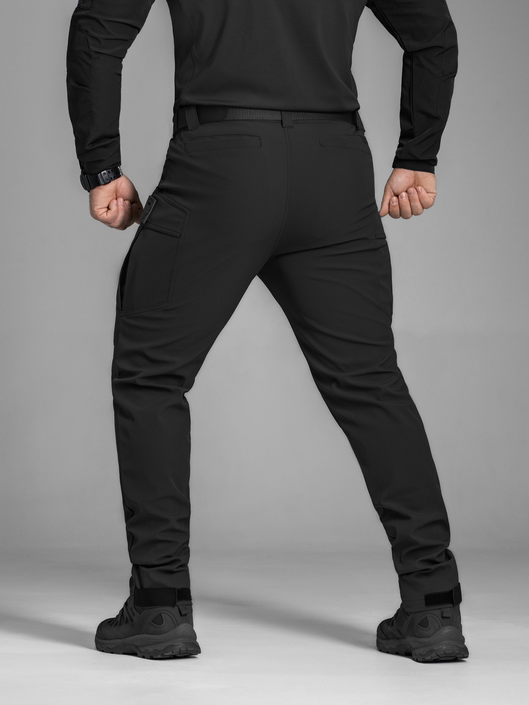 Штани карго тактичні BEZET Капелан чорний - Фото 15