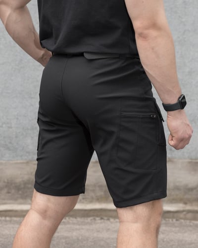 Шорти карго тактичні BEZET Байрактар чорний - Фото 9