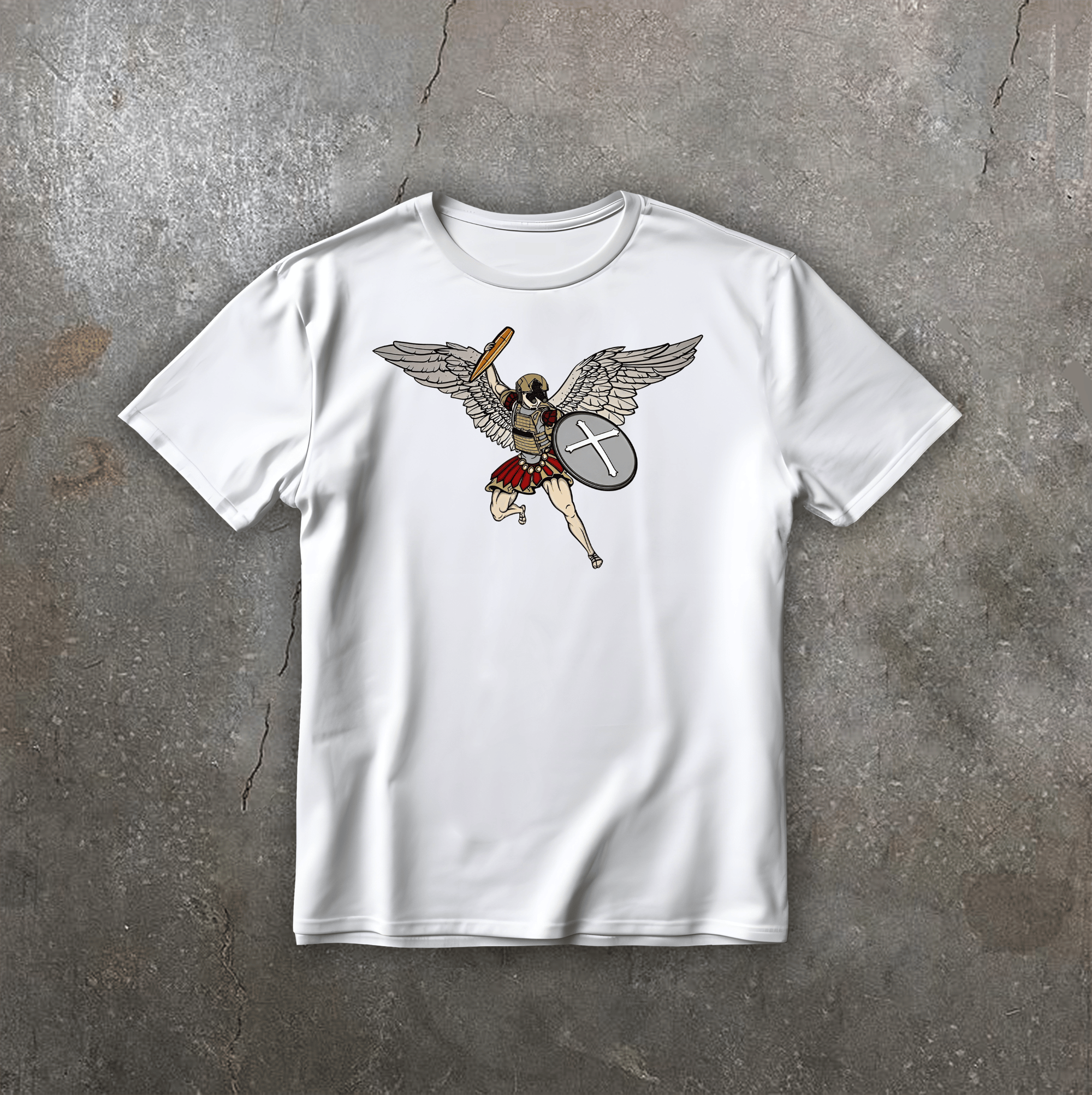 Футболка з принтом Archangel біла We feel