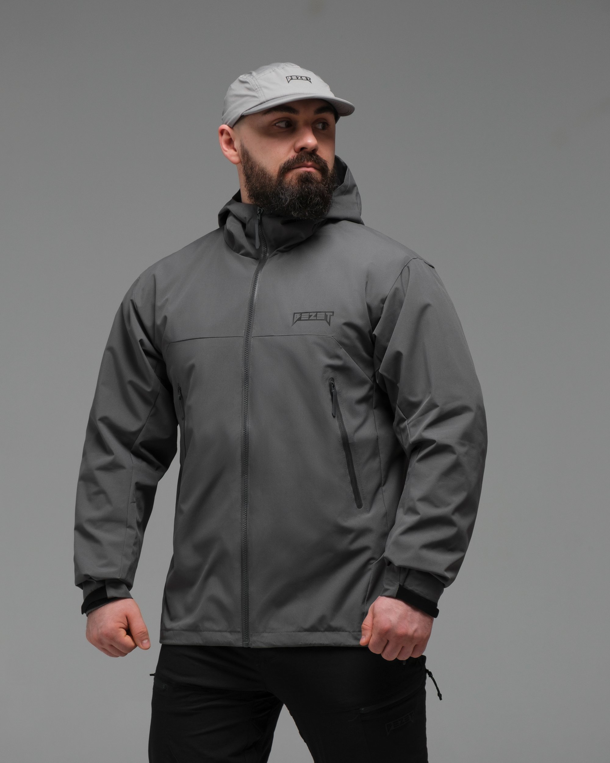 Куртка вітрівка BEZET WindBreaker сірий - Фото 10