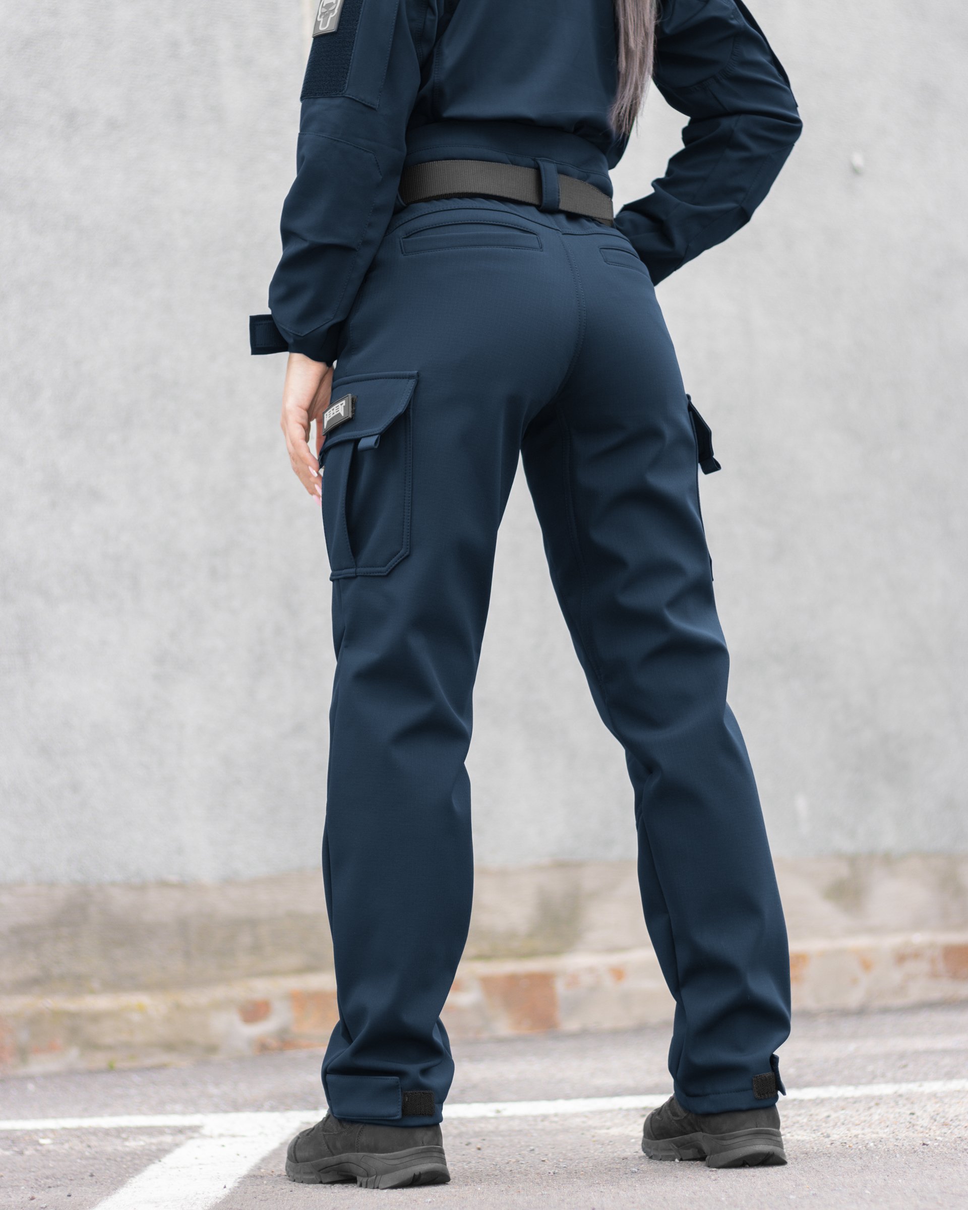 Брюки карго теплі жіночі BEZET Titan синій - Фото 5