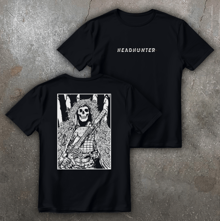 Футболка з принтом Headhunter чорна We feel